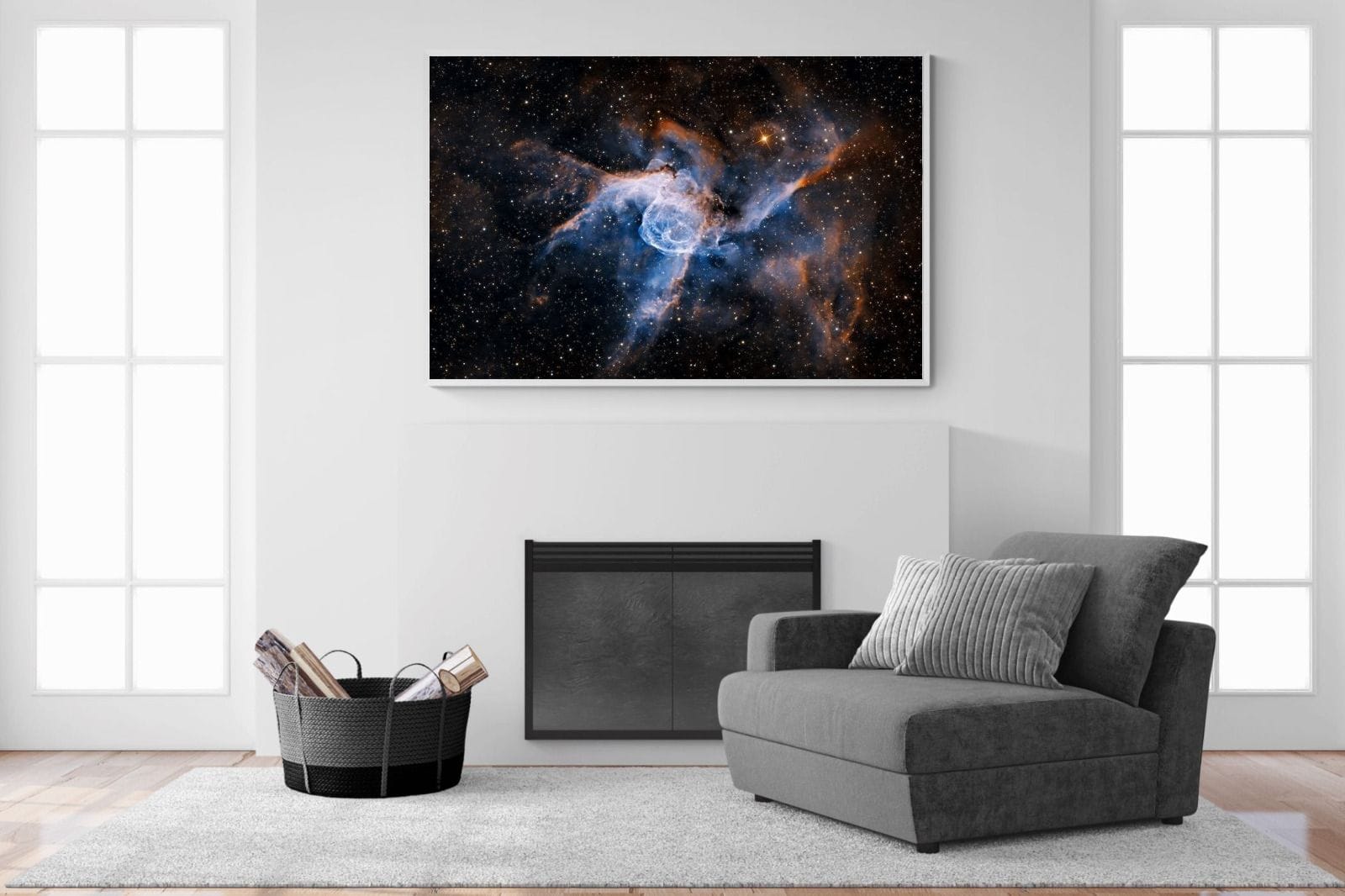 Thor's Helmet-Wall_Art-150 x 100cm-Mounted Canvas-White-Pixalot