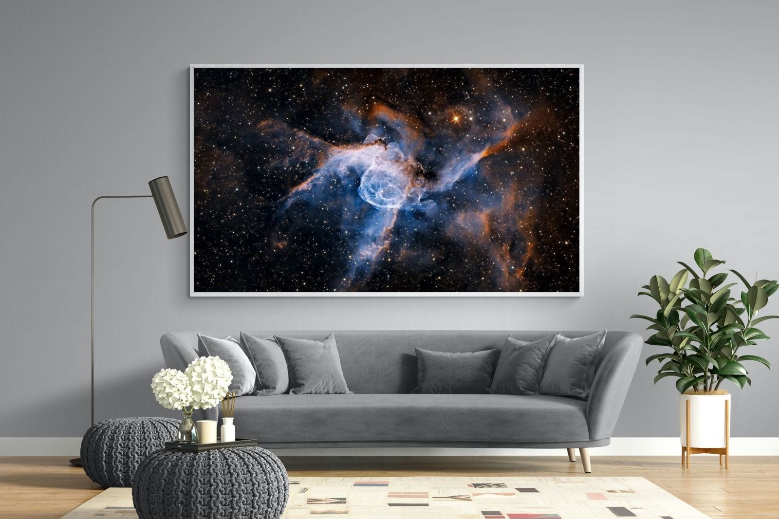 Thor's Helmet-Wall_Art-220 x 130cm-Mounted Canvas-White-Pixalot