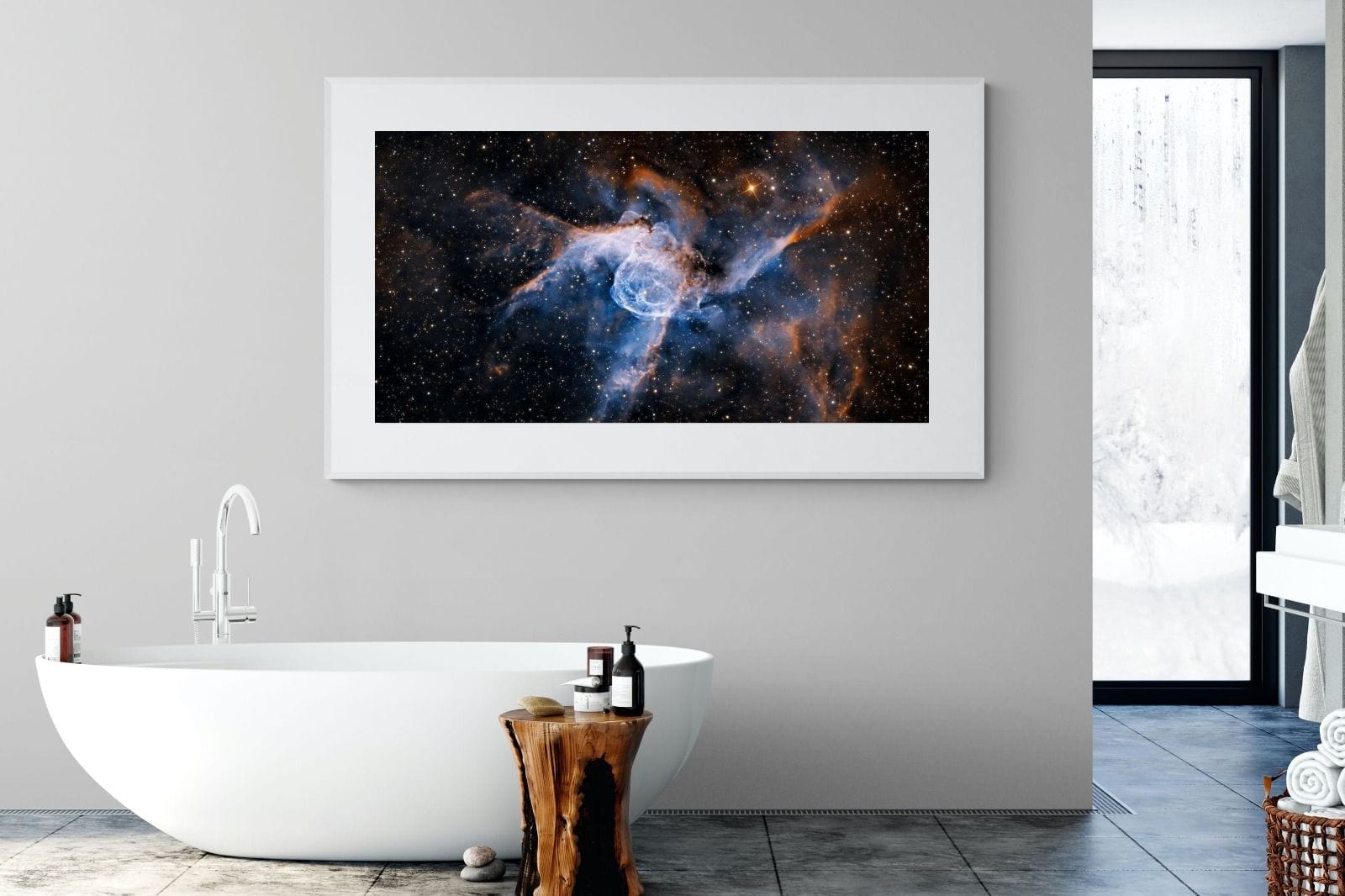 Thor's Helmet-Wall_Art-180 x 110cm-Framed Print-White-Pixalot