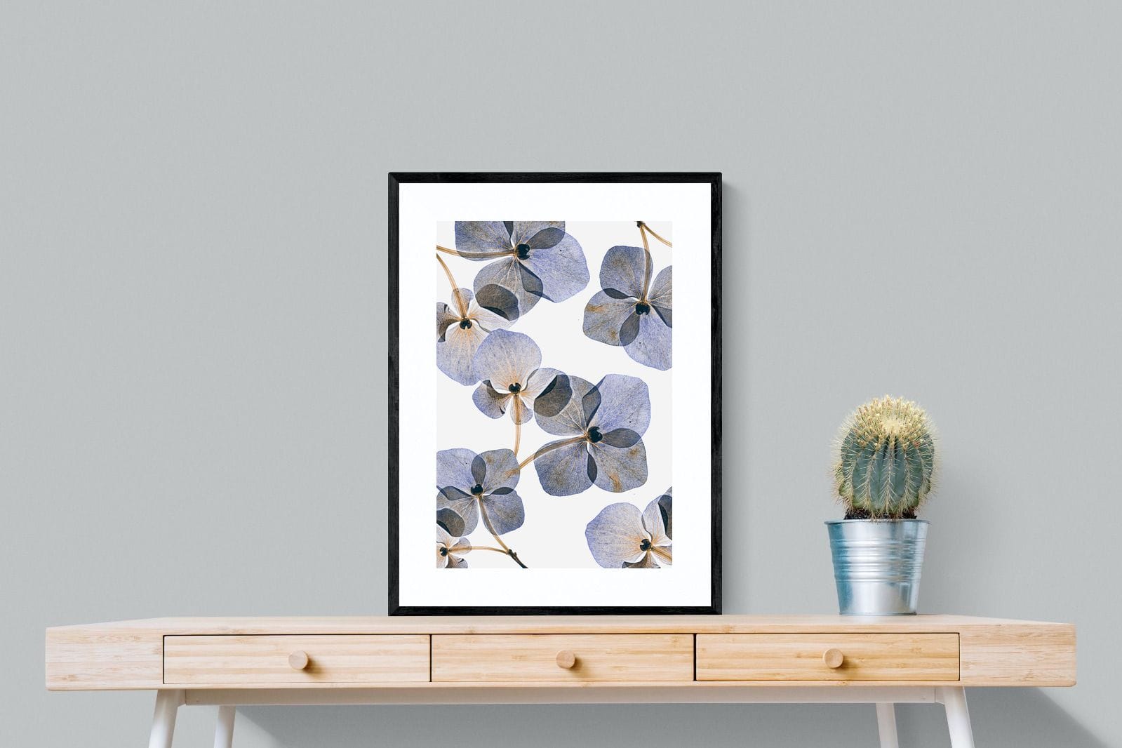 Translucent Botanical-Wall_Art-60 x 80cm-Framed Print-Black-Pixalot