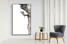 Tree Squirrel-Wall_Art-130 x 220cm-Mounted Canvas-Black-Pixalot