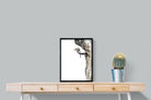 Tree Squirrel-Wall_Art-45 x 60cm-Mounted Canvas-Black-Pixalot