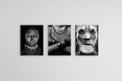 Tribes Set-Wall_Art-45 x 60cm (x3)-Mounted Canvas-No Frame-Pixalot