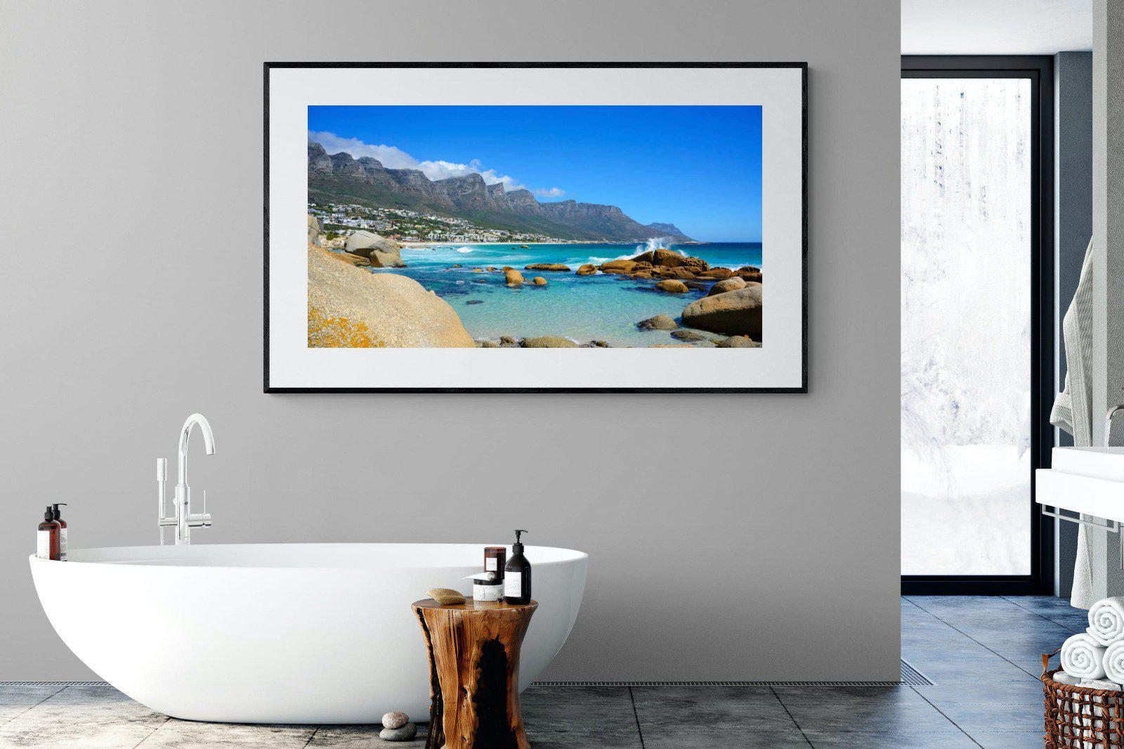 Twelve Apostles-Wall_Art-180 x 110cm-Framed Print-Black-Pixalot