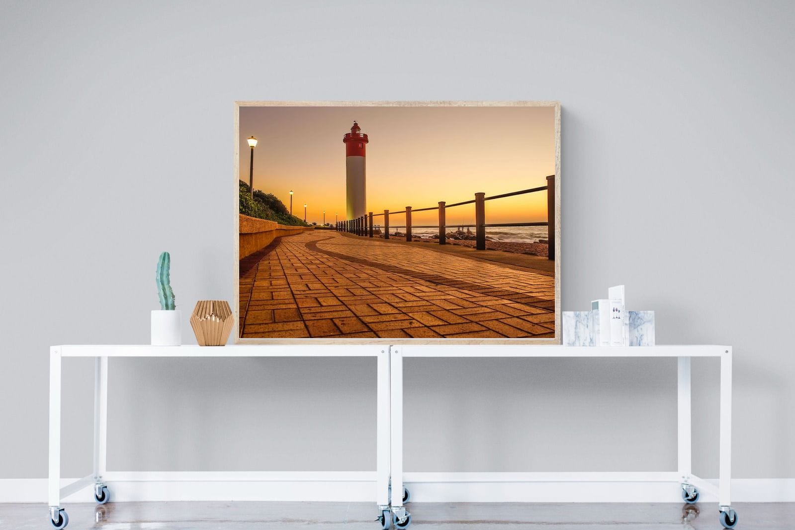 Umhlanga Promenade-Wall_Art-120 x 90cm-Mounted Canvas-Wood-Pixalot