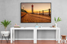 Umhlanga Promenade-Wall_Art-150 x 100cm-Mounted Canvas-Black-Pixalot