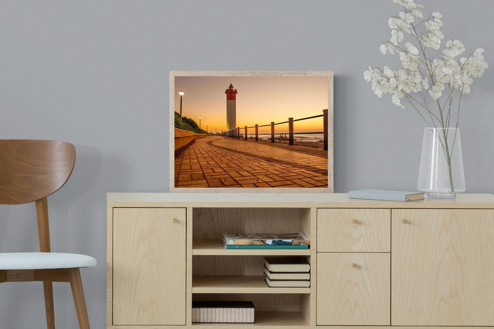 Umhlanga Promenade-Wall_Art-60 x 45cm-Mounted Canvas-Wood-Pixalot