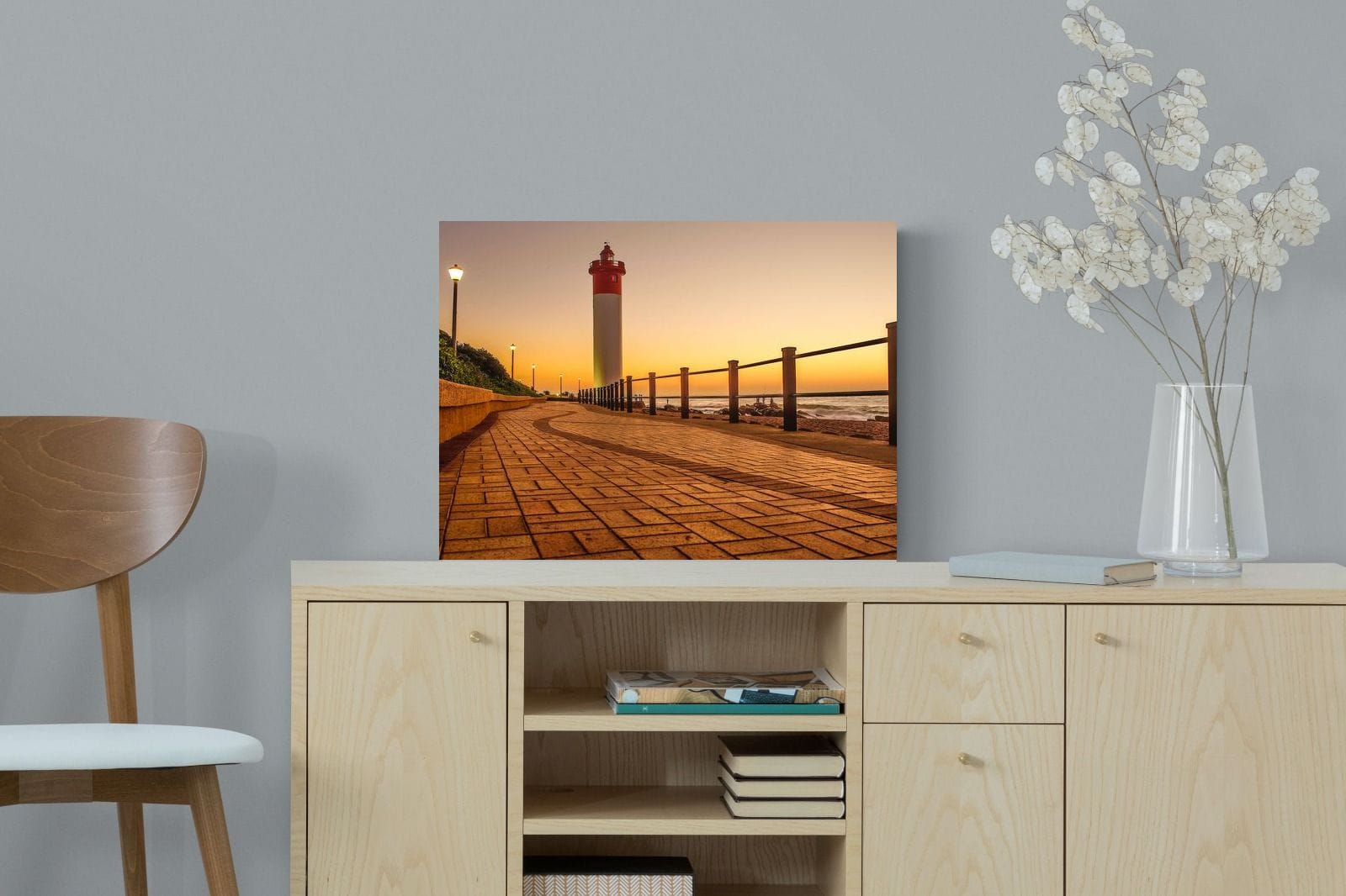 Umhlanga Promenade-Wall_Art-60 x 45cm-Mounted Canvas-No Frame-Pixalot