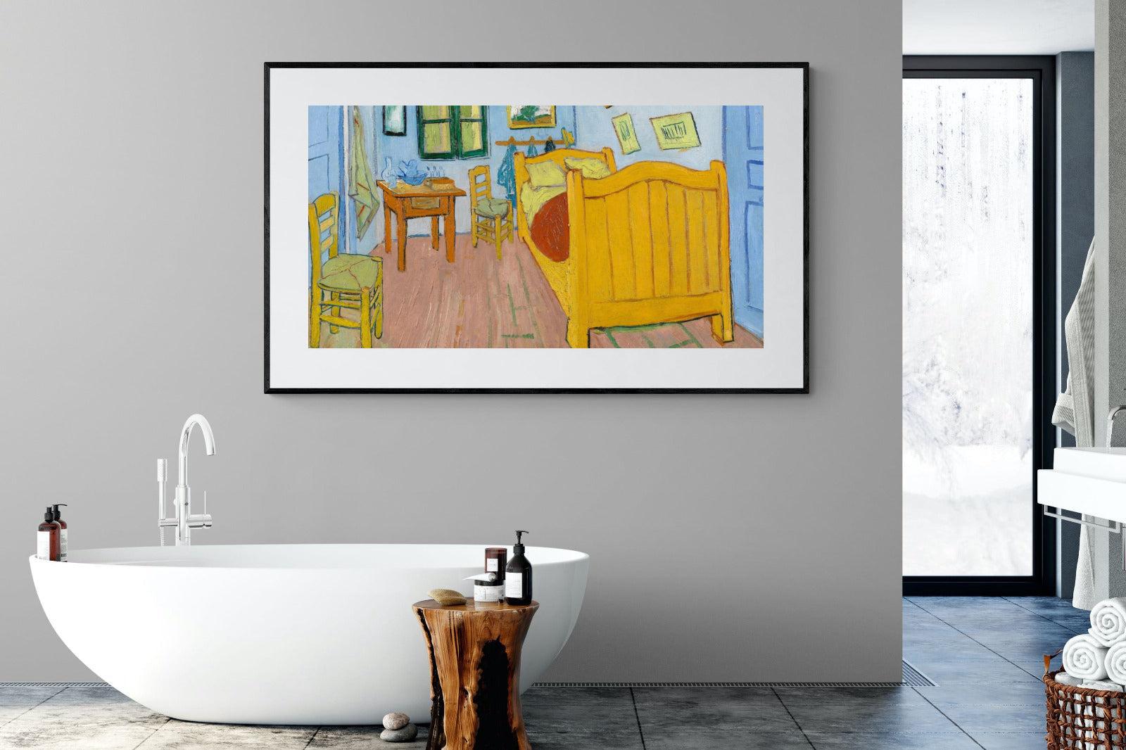 Vincent's Bedroom in Arles-Wall_Art-180 x 110cm-Framed Print-Black-Pixalot