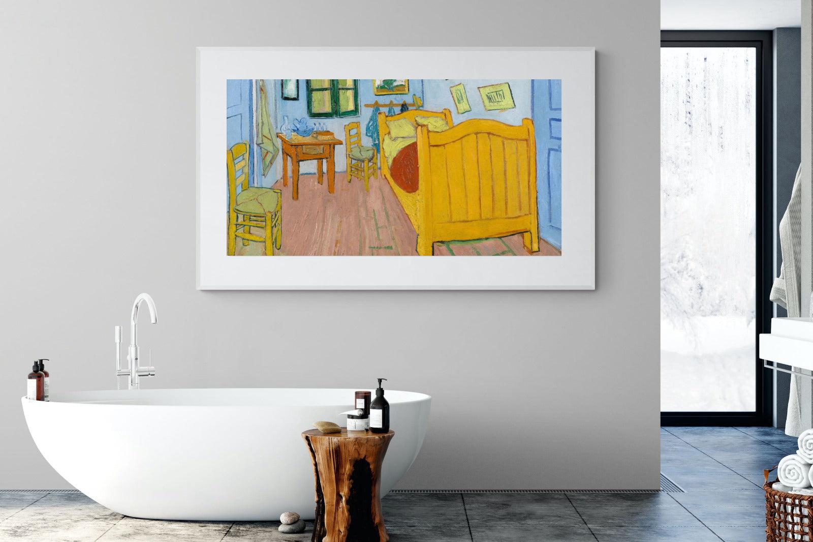 Vincent's Bedroom in Arles-Wall_Art-180 x 110cm-Framed Print-White-Pixalot