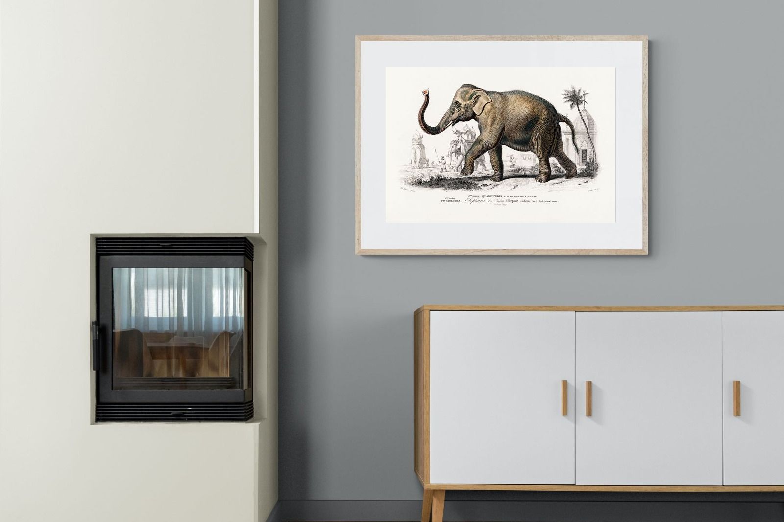 Pixalot Vintage Elephant Illustration