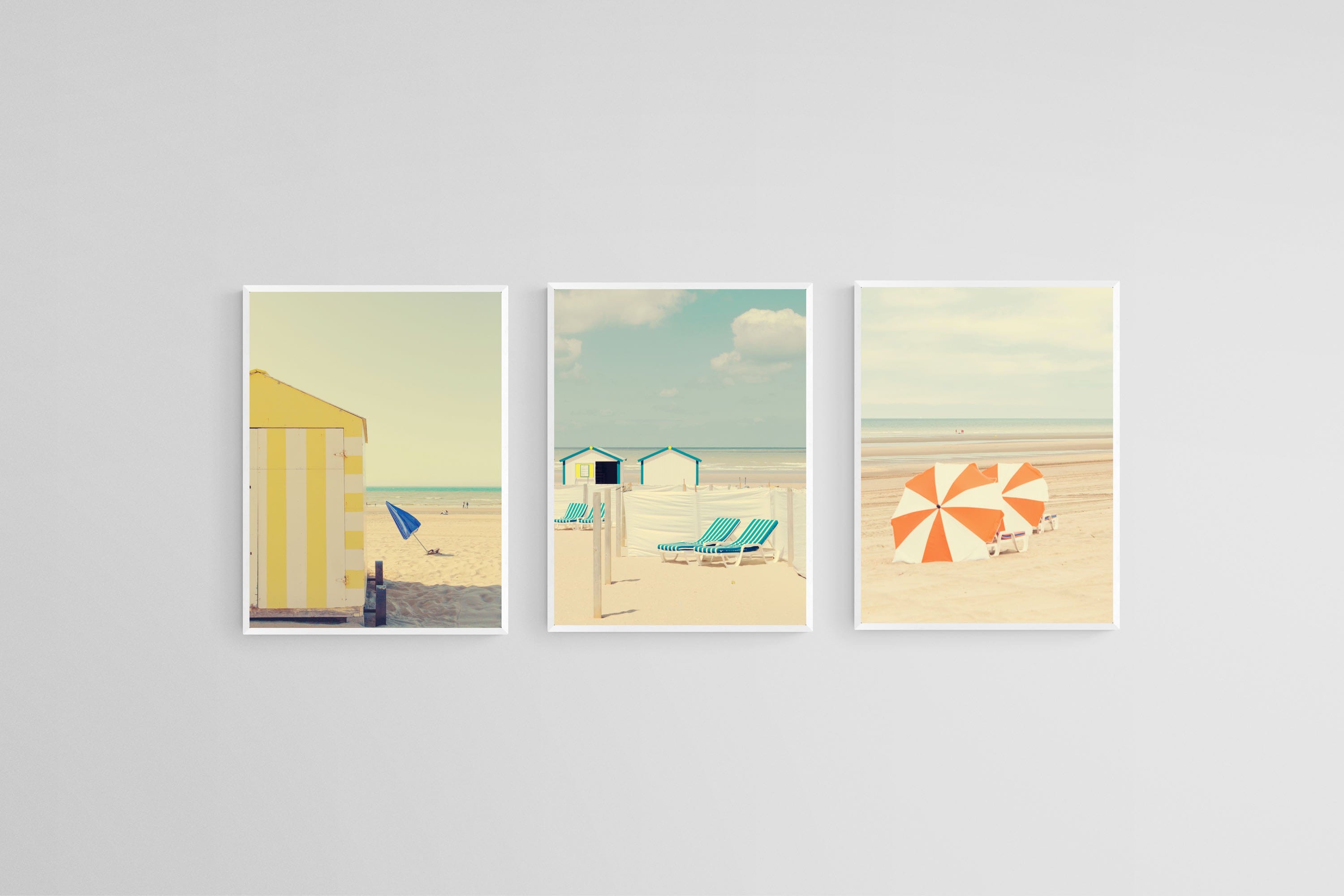 Vintage Vacay Set-Wall_Art-45 x 60cm (x3)-Mounted Canvas-White-Pixalot