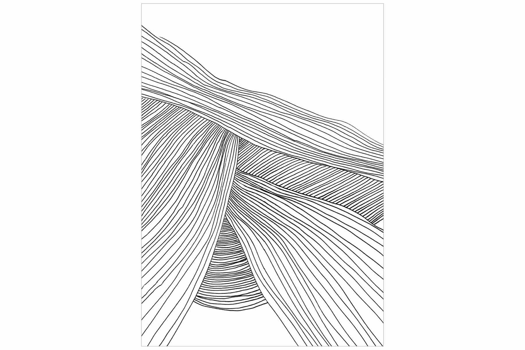 Waves of Lines-Wall_Art-Pixalot