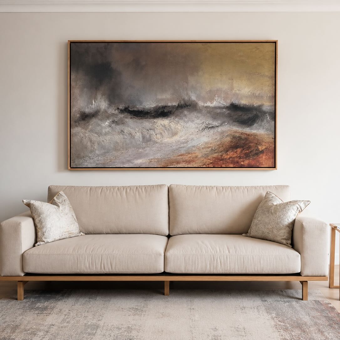 Famous abstract seascape oil painting by Joseph Mallord William Turner