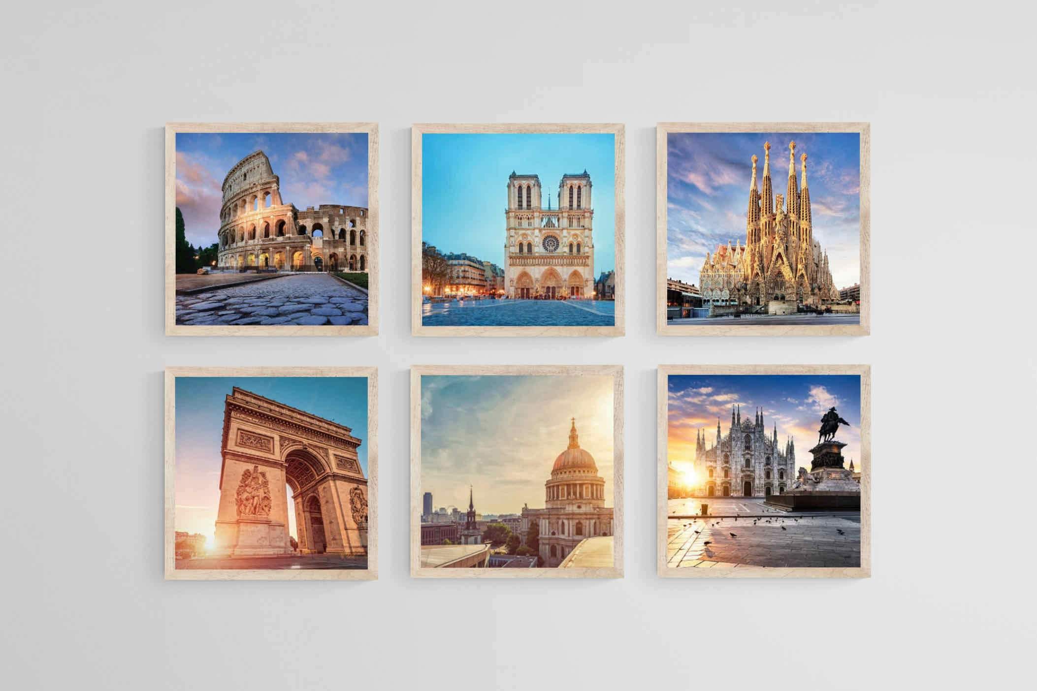 Wonderlust Set-Wall_Art-30 x 30cm (x6)-Mounted Canvas-Wood-Pixalot