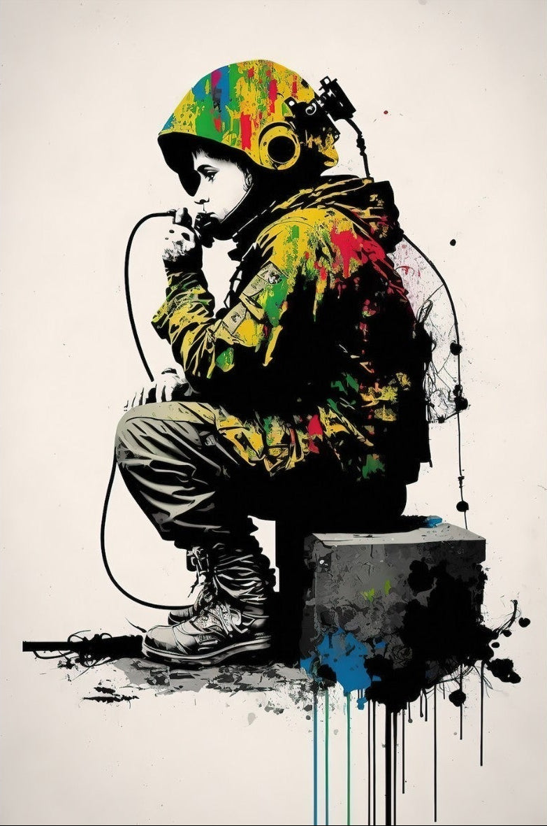 Banksy Astronaut