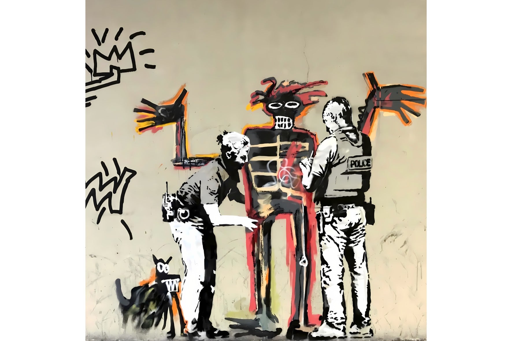 Basquiat Mural Barbican