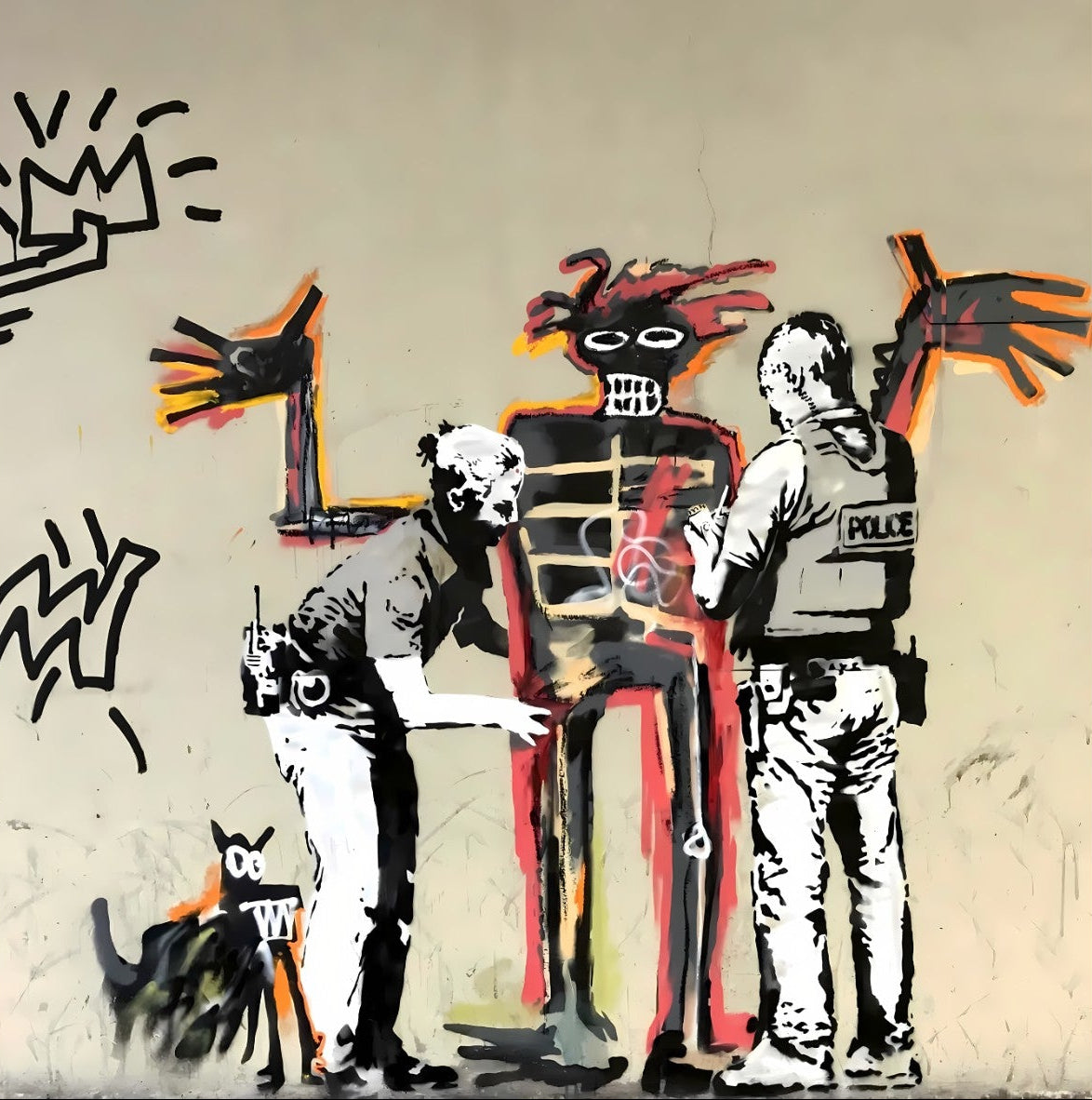 Basquiat Mural Barbican