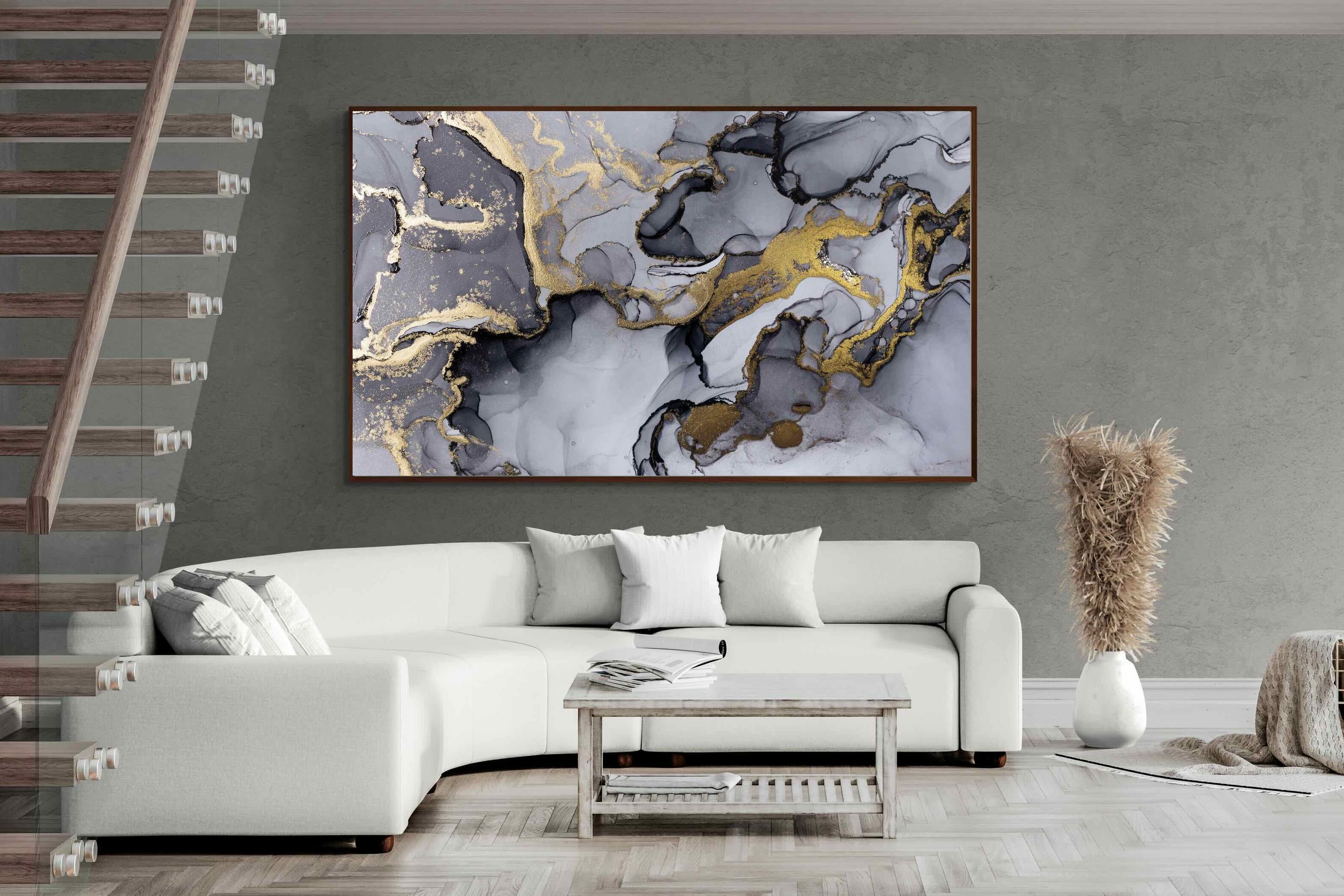 Pixalot ® Black Grey Gold Marble