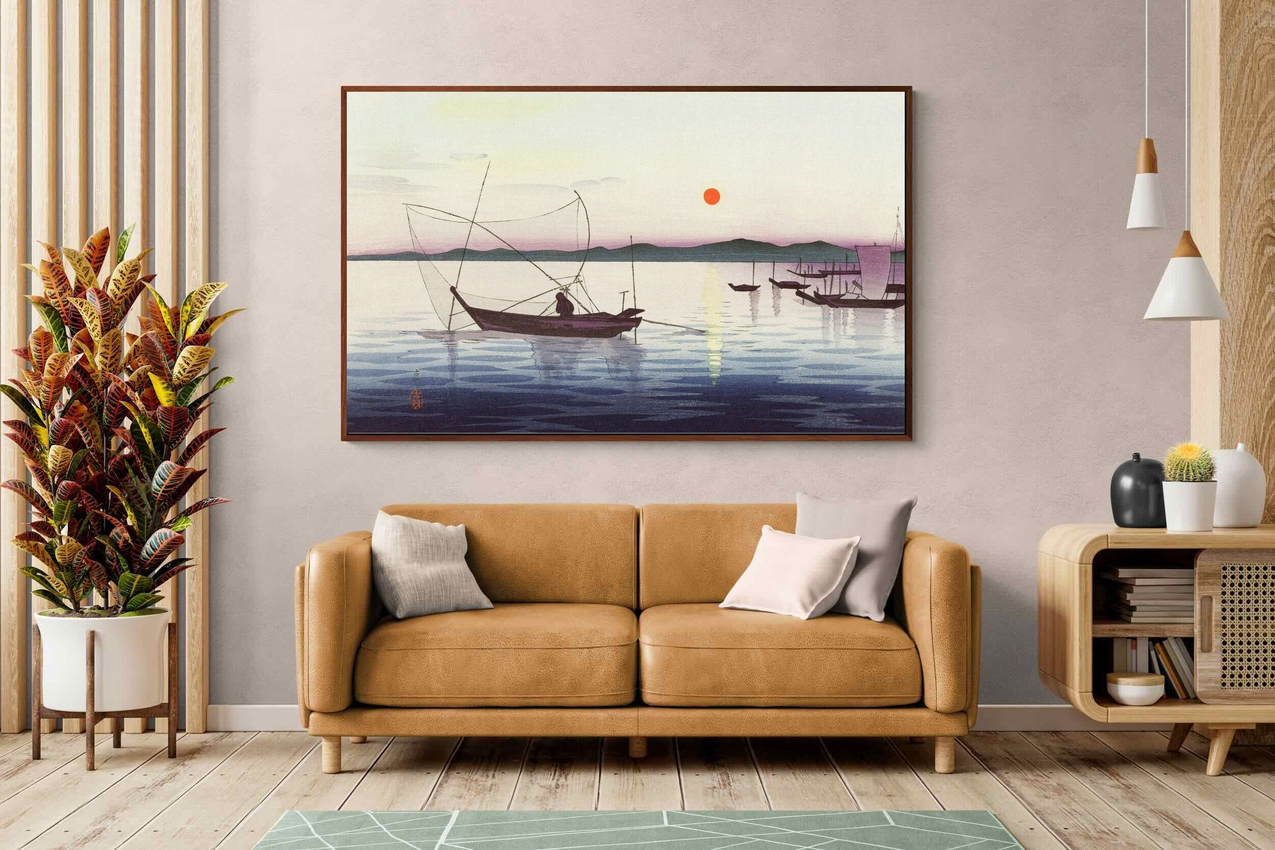 Pixalot Boats & Setting Sun