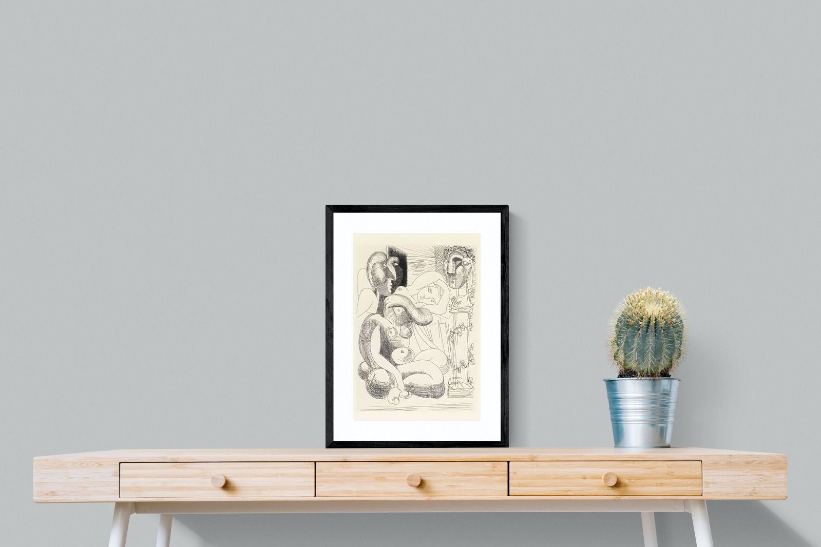 Pixalot Bull, Horse, and Reclining Woman II