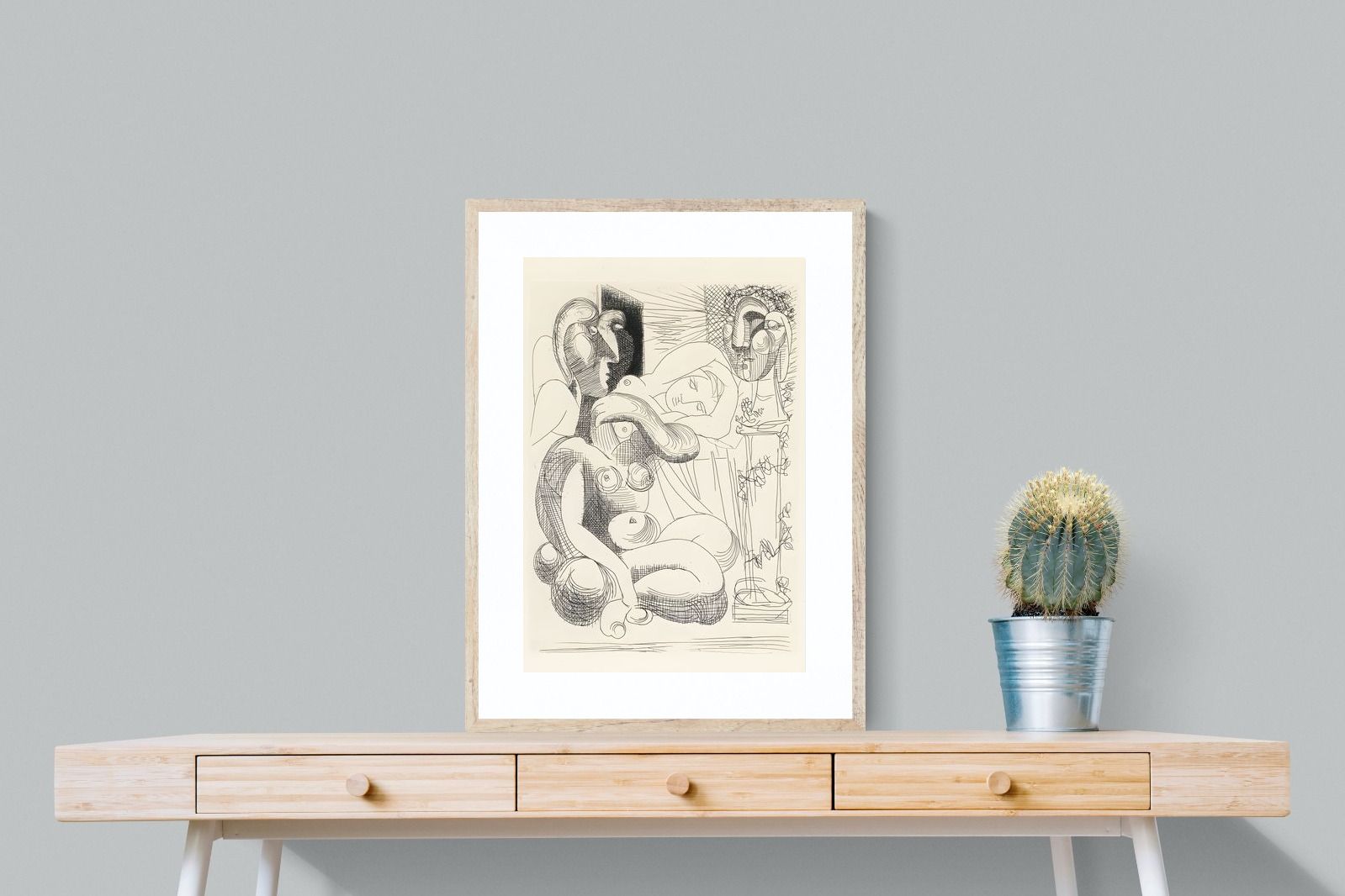 Pixalot Bull, Horse, and Reclining Woman II