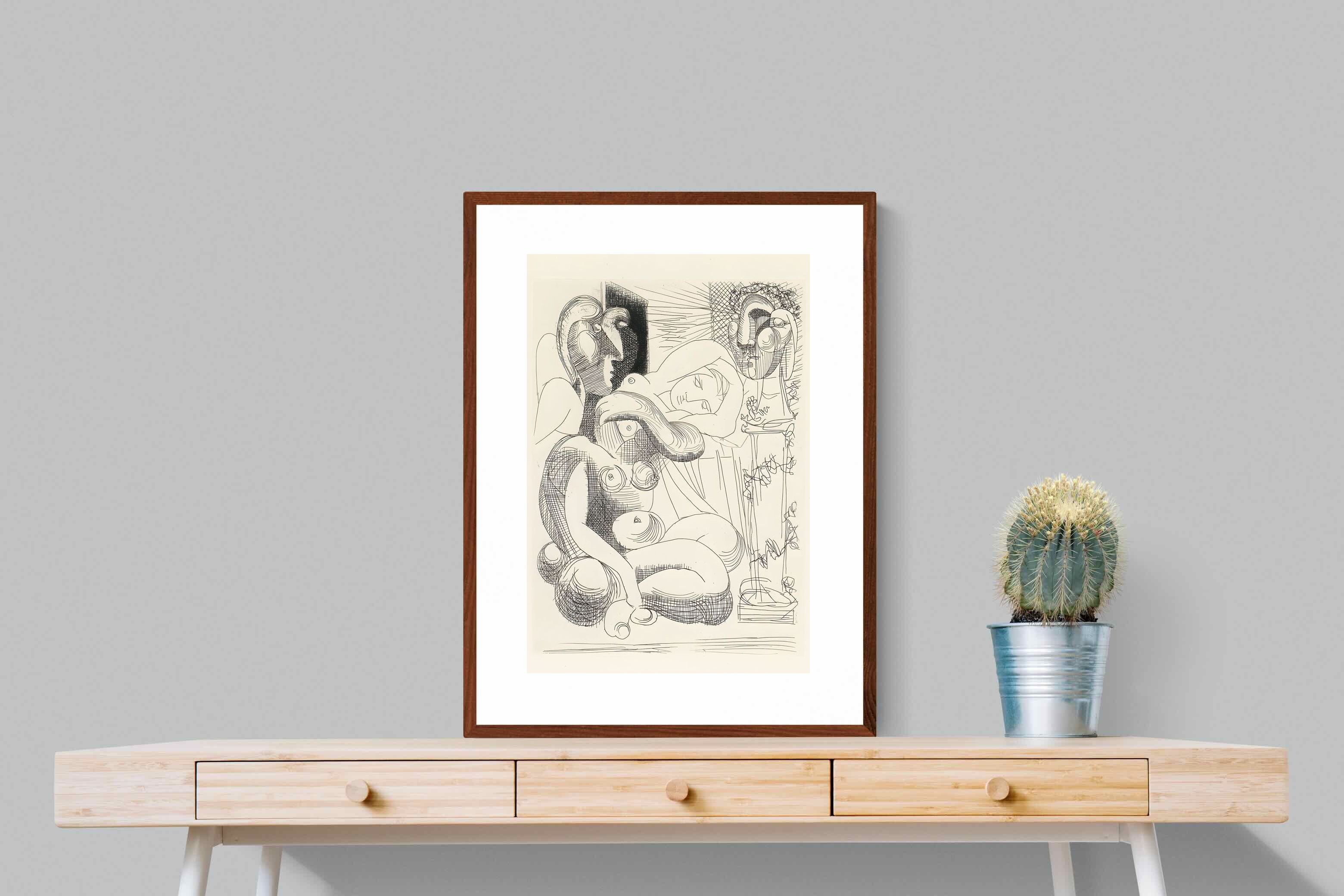 Pixalot Bull, Horse, and Reclining Woman II