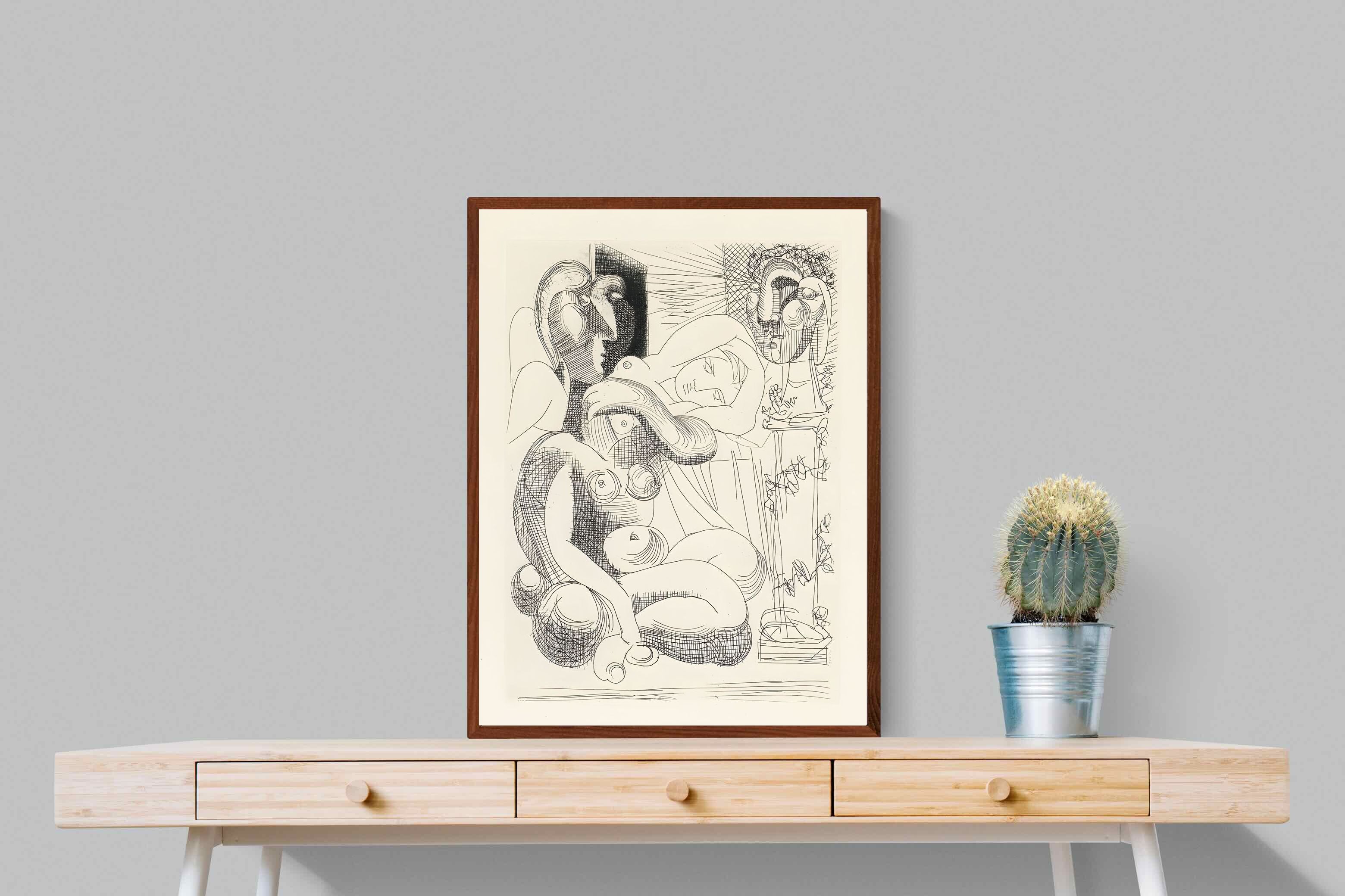Pixalot Bull, Horse, and Reclining Woman II