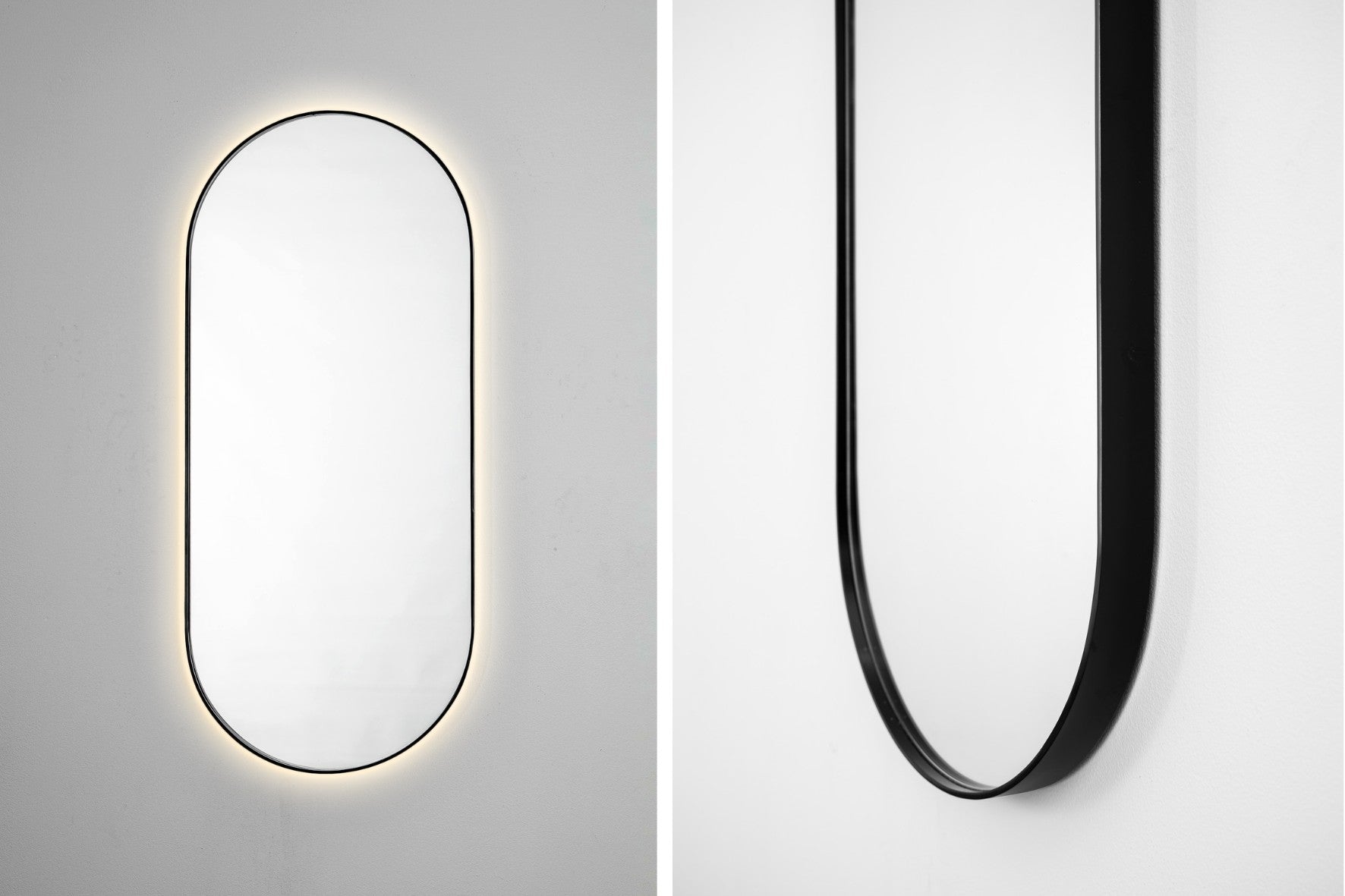 Capsule Mirror (Backlit)-Wall_Art-Black-Short-Pixalot