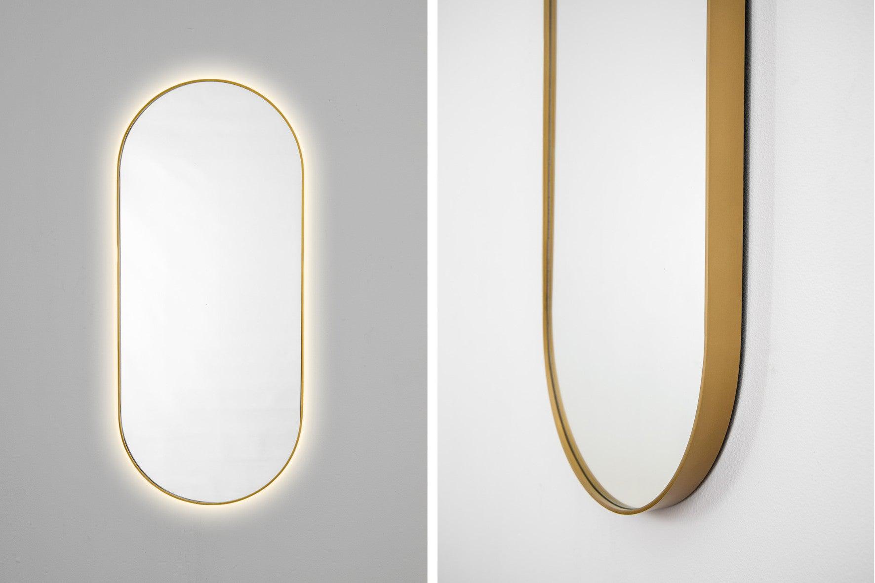 Capsule Mirror (Backlit)-Wall_Art-Gold-Short-Pixalot