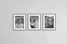 Children of Africa Set-Wall_Art-60 x 80cm (x3)-Framed Print-Black-Pixalot