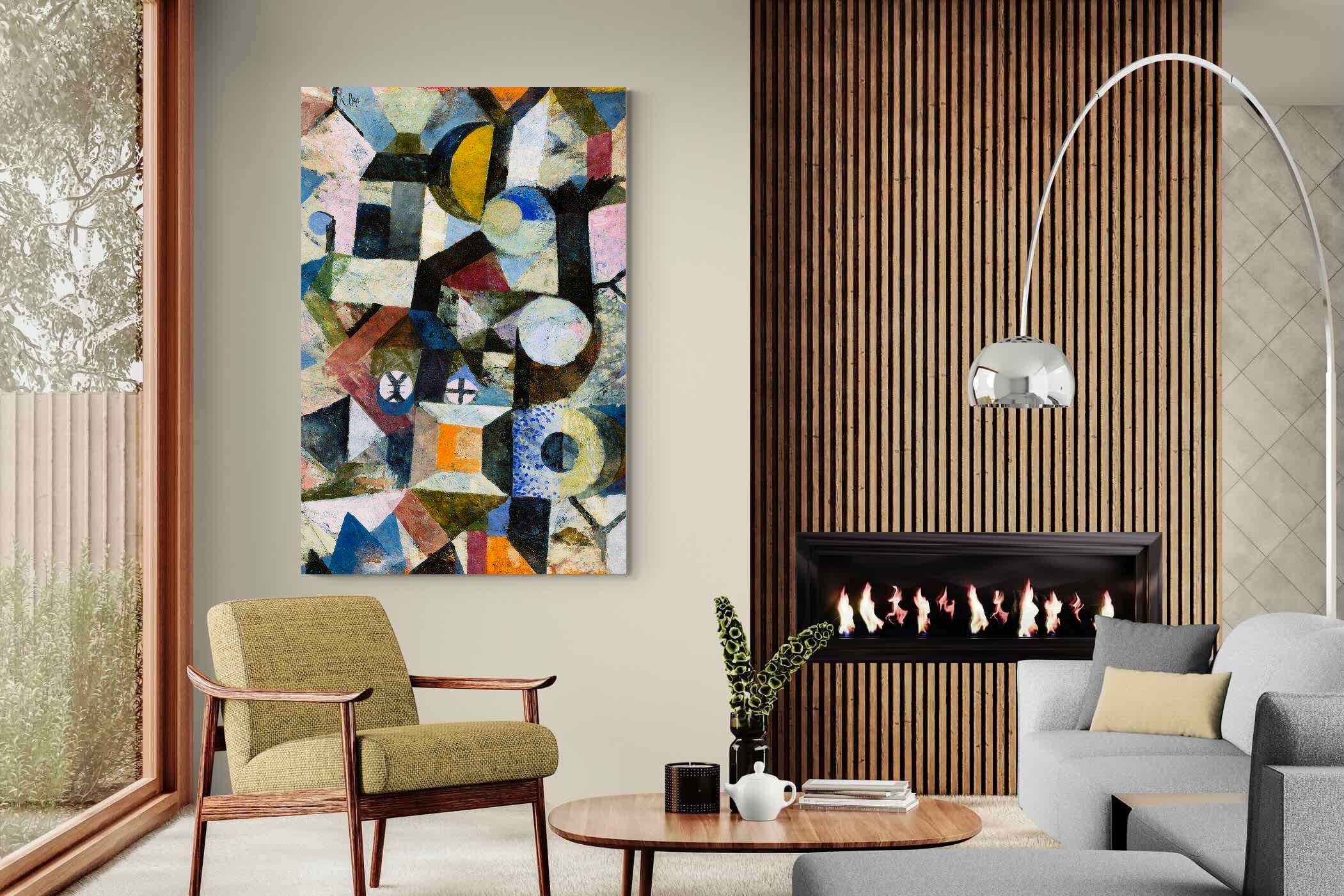 Pixalot Composition with the Yellow Half-Moon and the Y