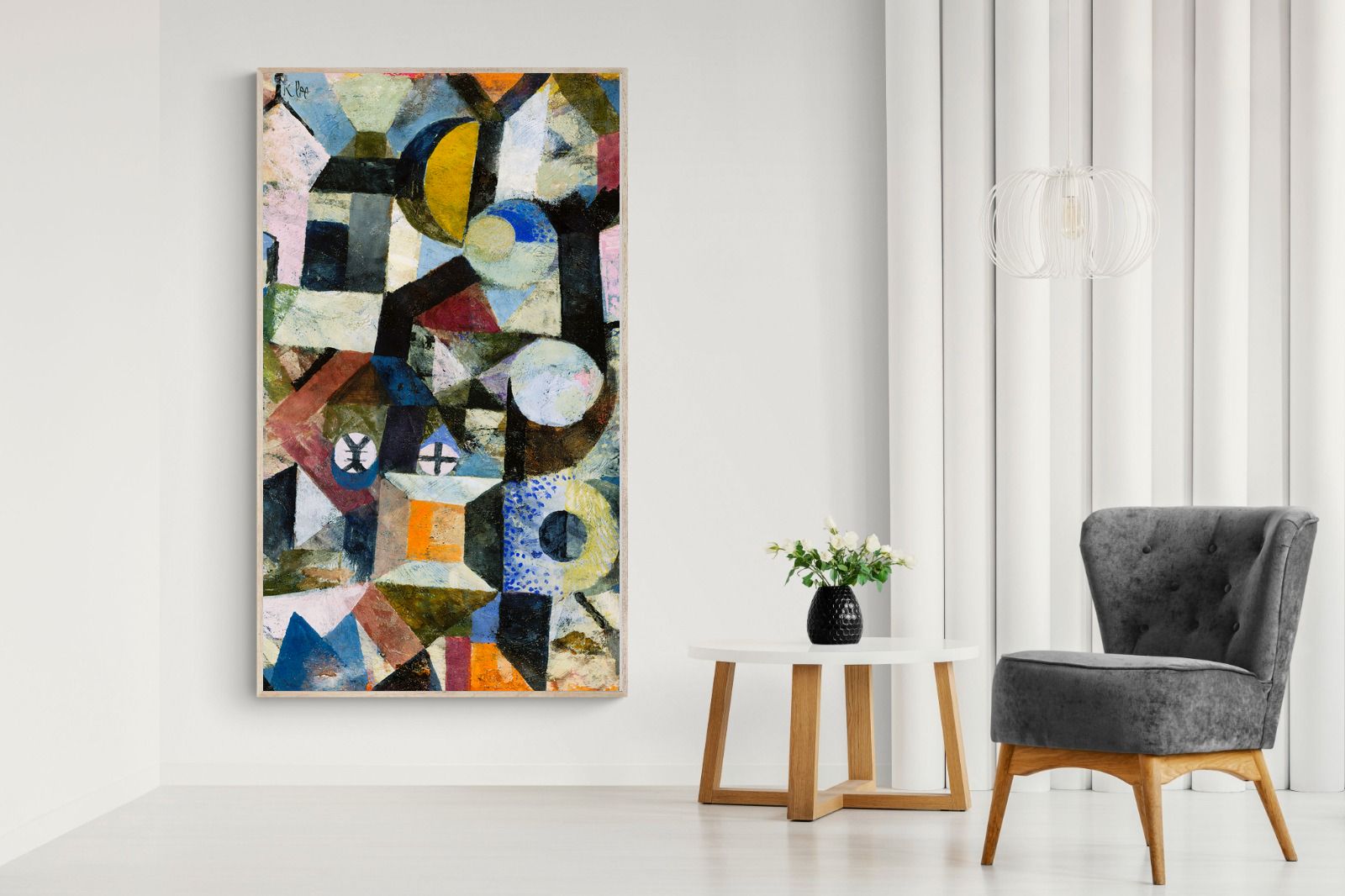 Pixalot Composition with the Yellow Half-Moon and the Y