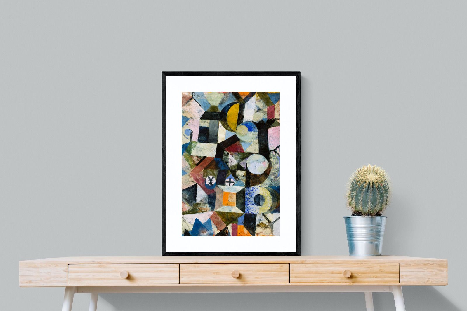 Pixalot Composition with the Yellow Half-Moon and the Y