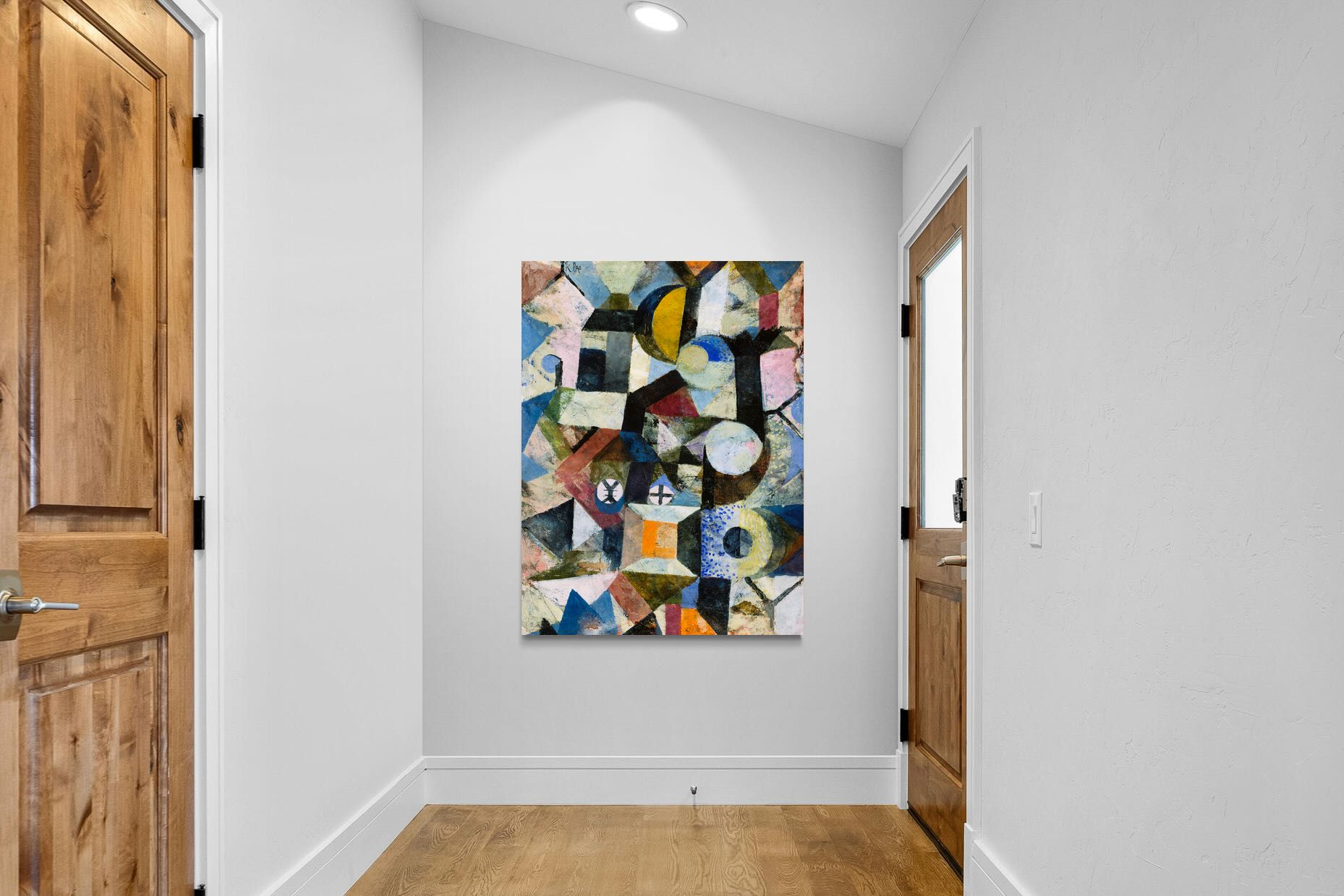 Pixalot Composition with the Yellow Half-Moon and the Y