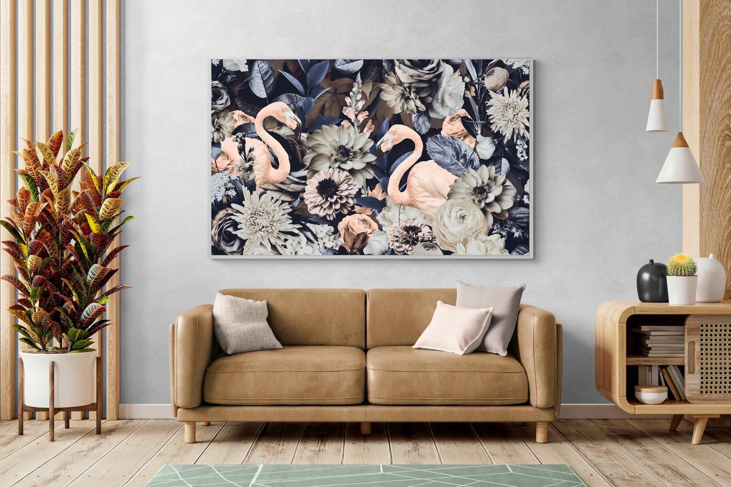 Pixalot Floral Flamingos