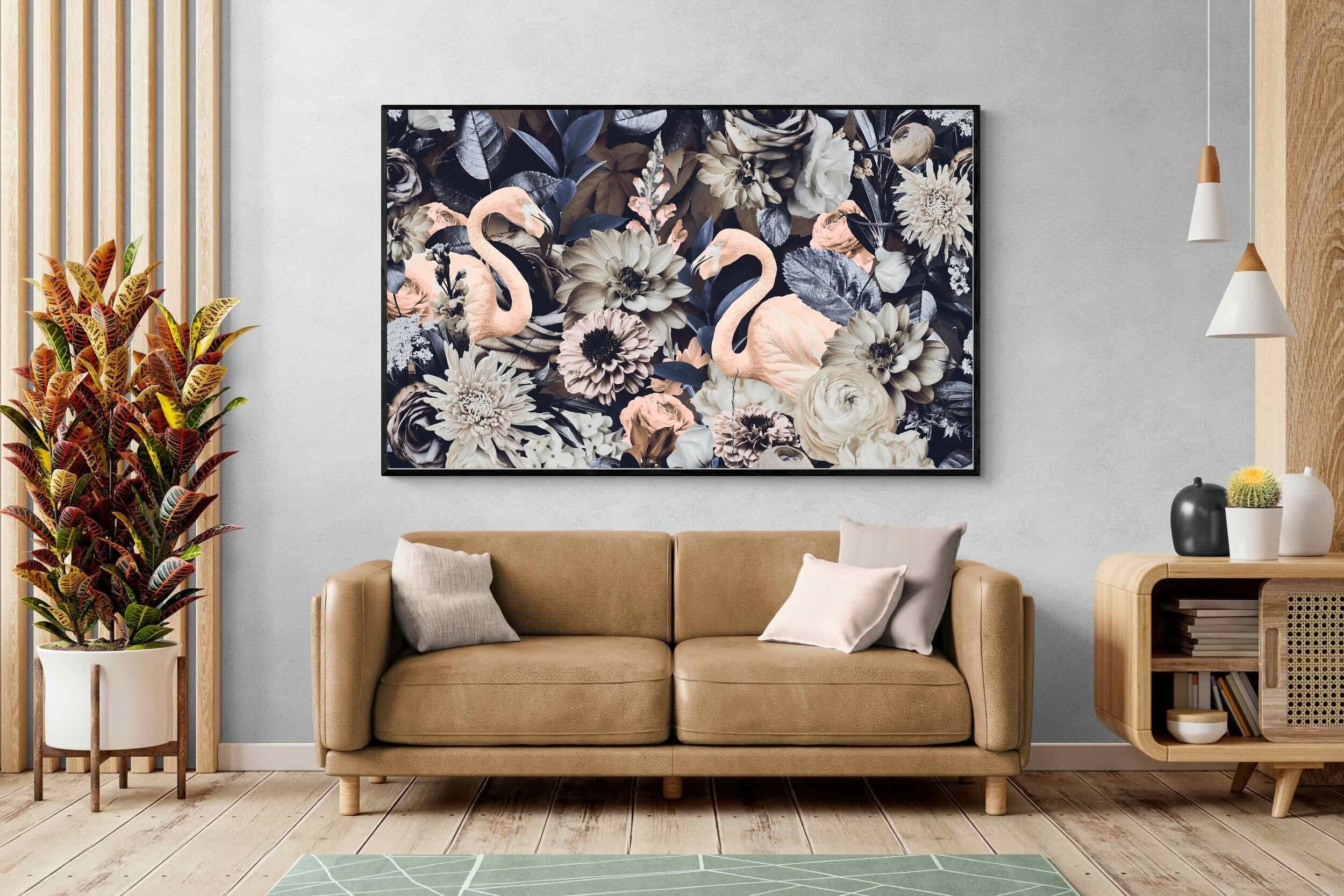 Pixalot Floral Flamingos