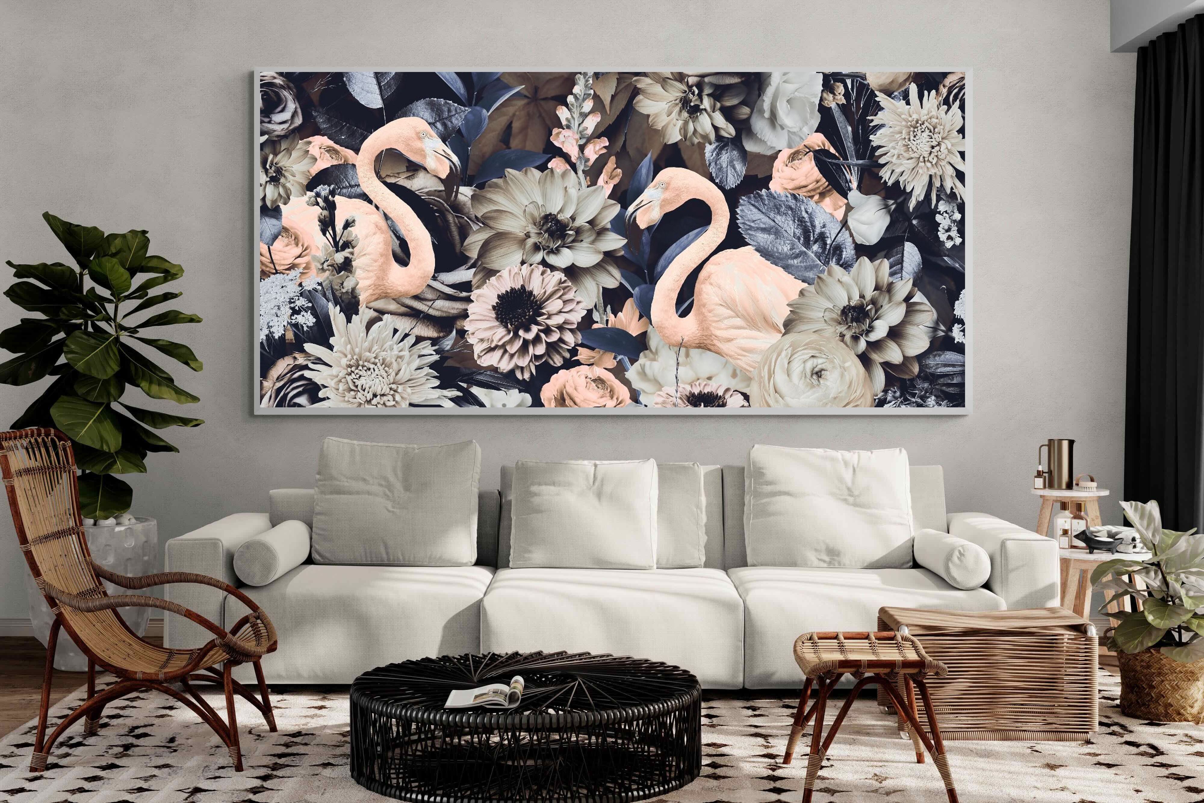 Pixalot Floral Flamingos