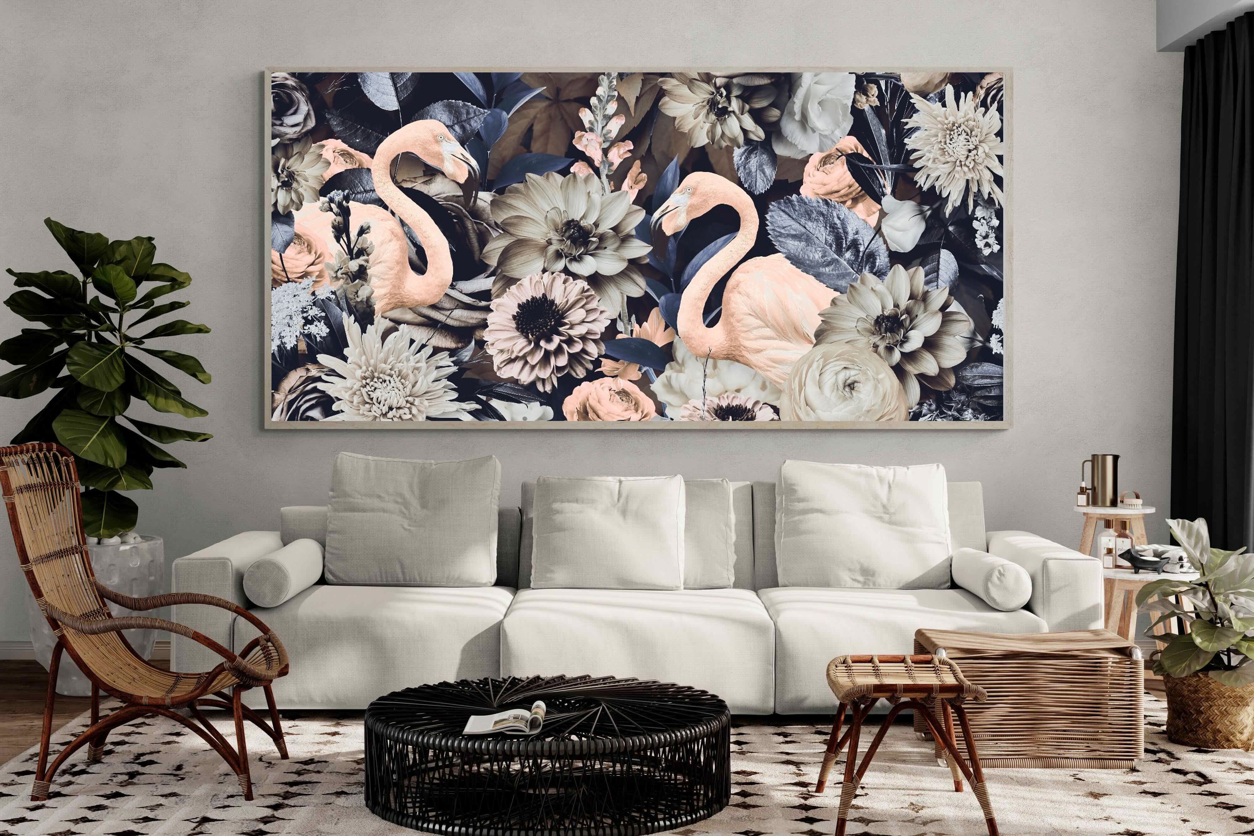 Pixalot Floral Flamingos