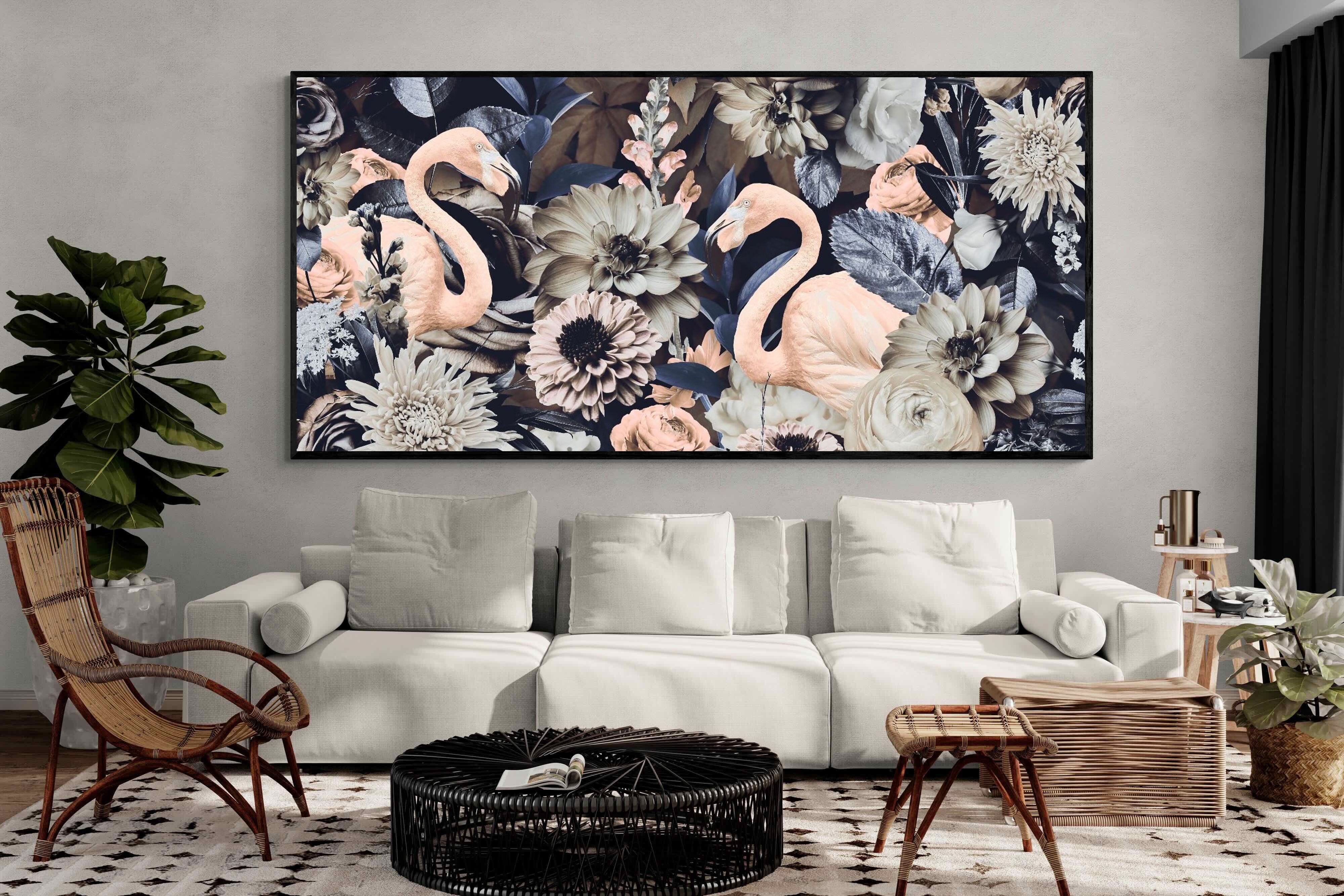 Pixalot Floral Flamingos