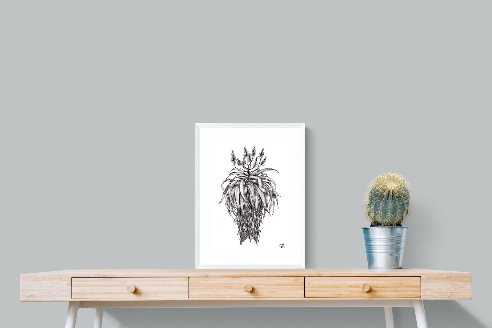 Pixalot Full Flowering Aloe Illustration