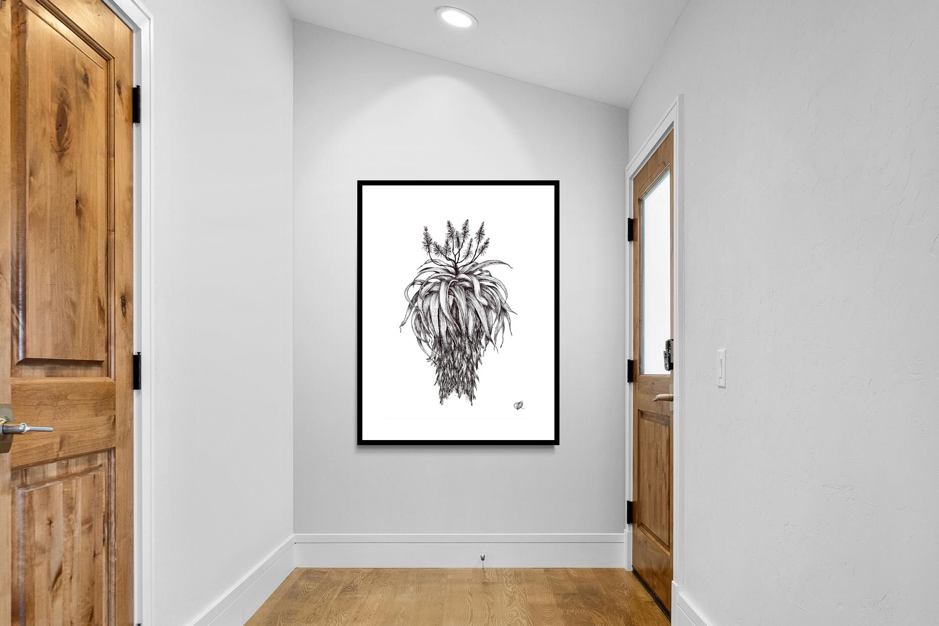 Pixalot Full Flowering Aloe Illustration