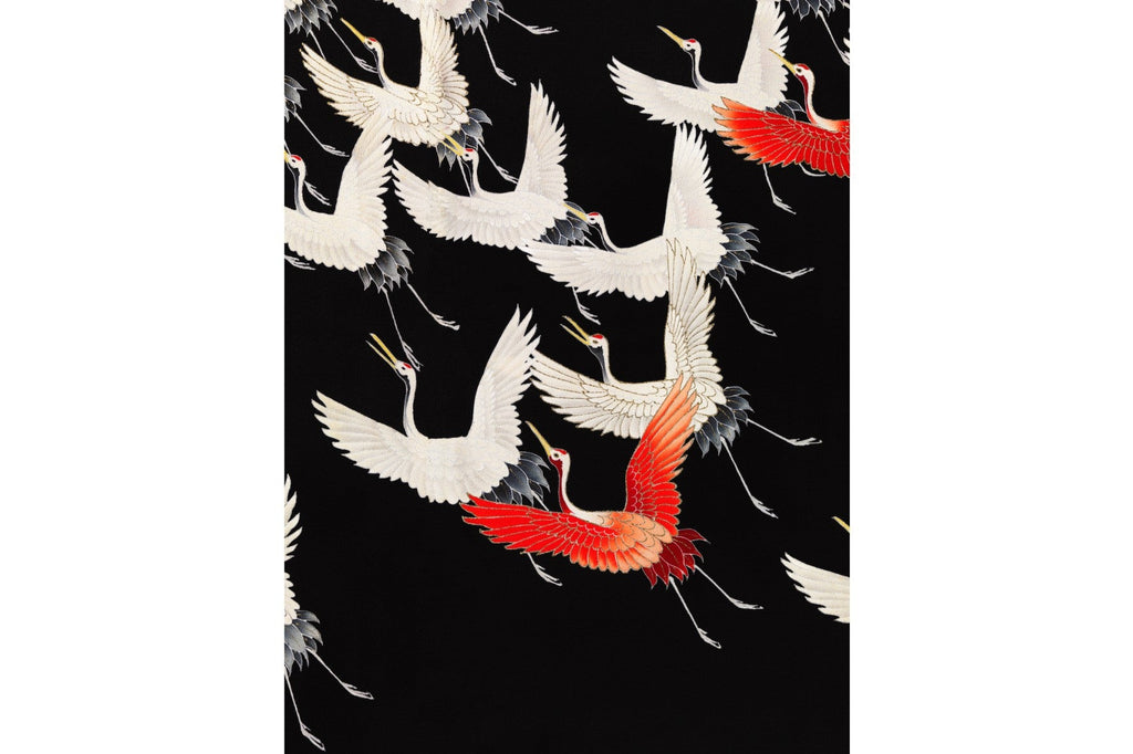 Furisode with a Myriad of Flying Cranes-Wall_Art-Pixalot