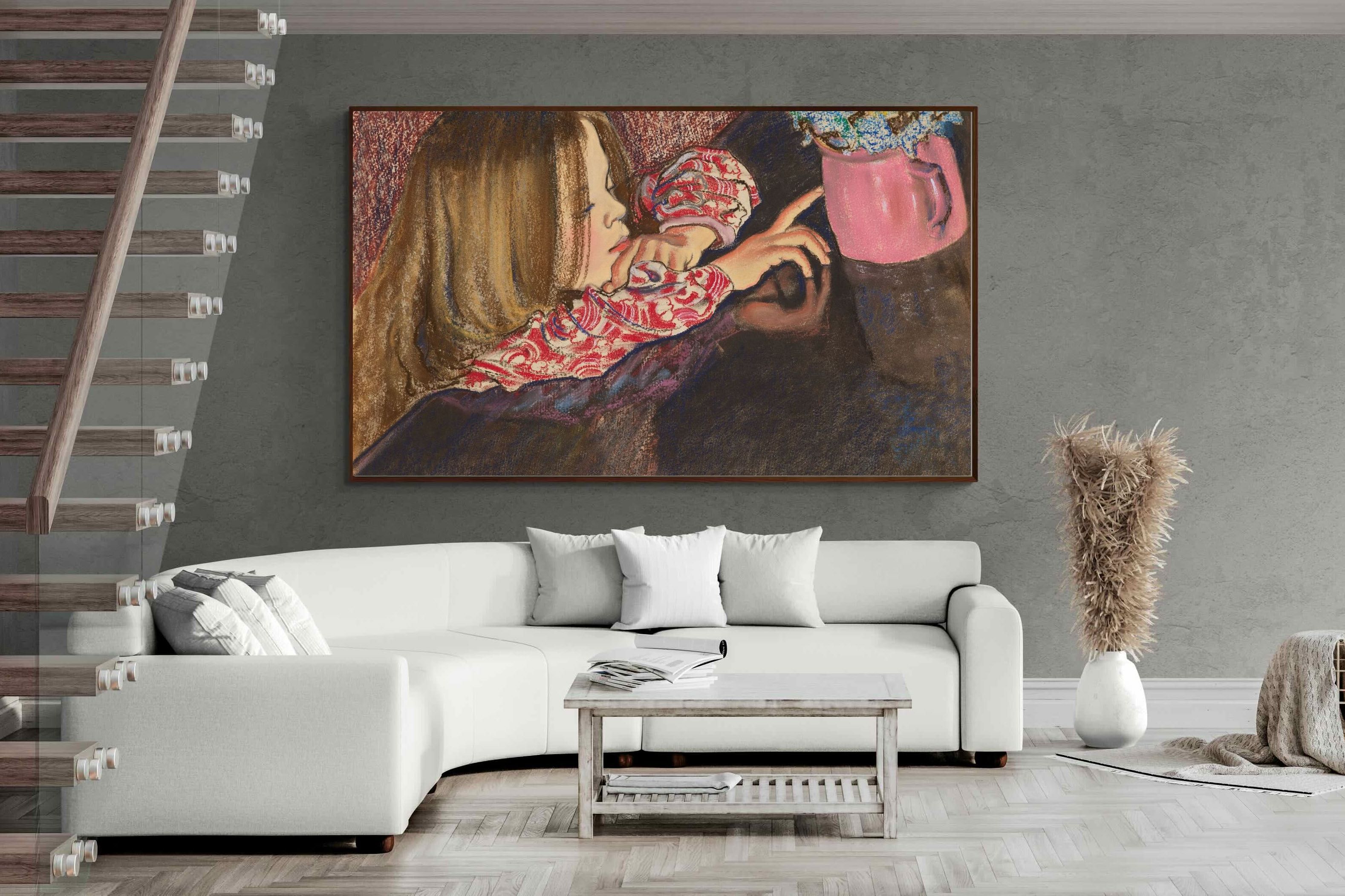 Pixalot ® Girl with a Vase of Flowers