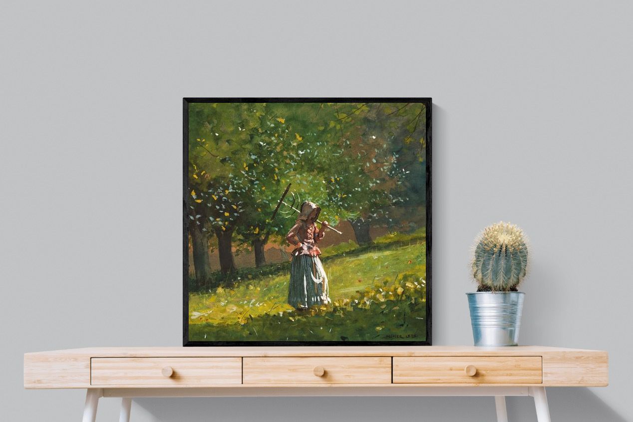 Pixalot ® Girl with Hay Rake