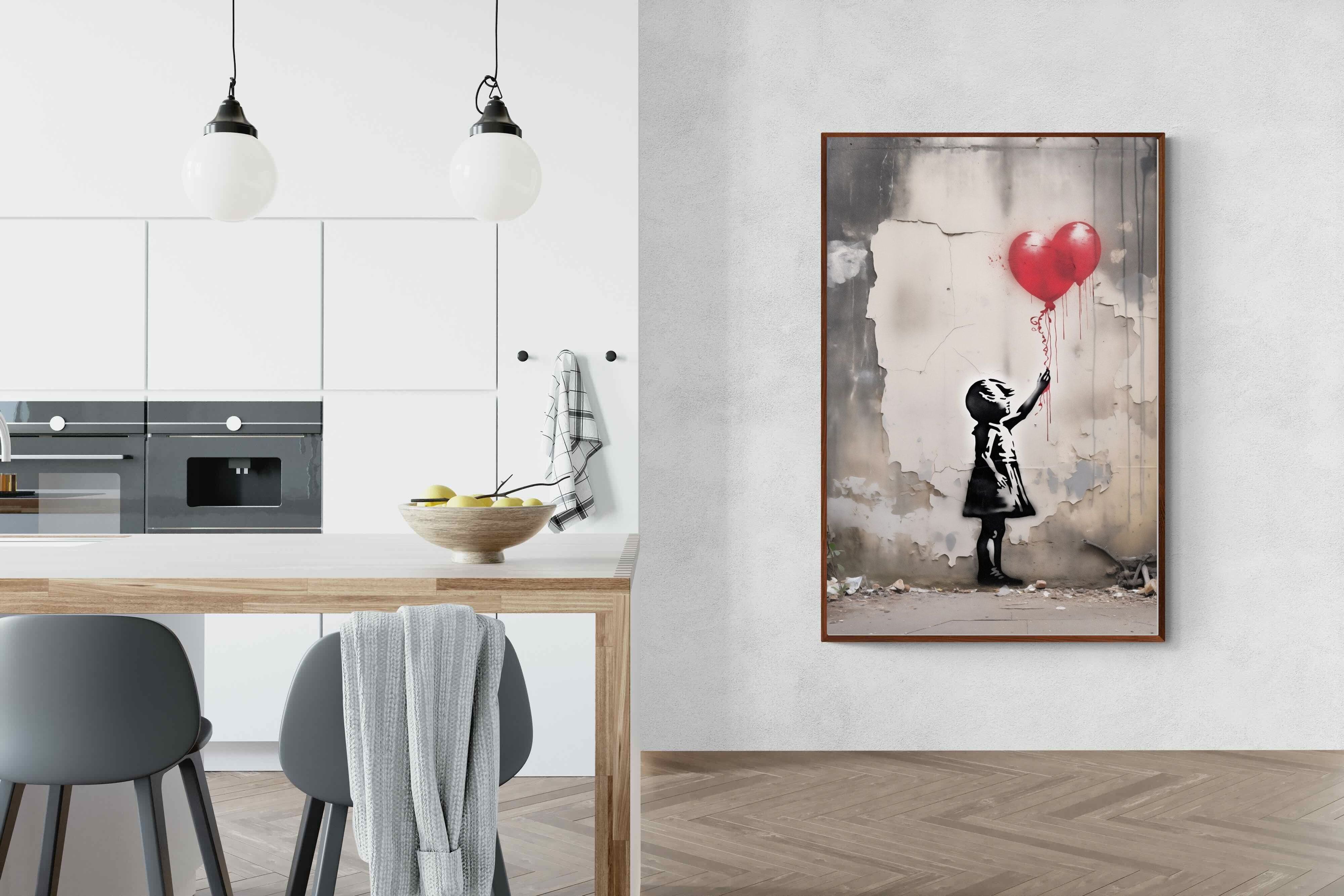 Pixalot Girl with Red Balloons
