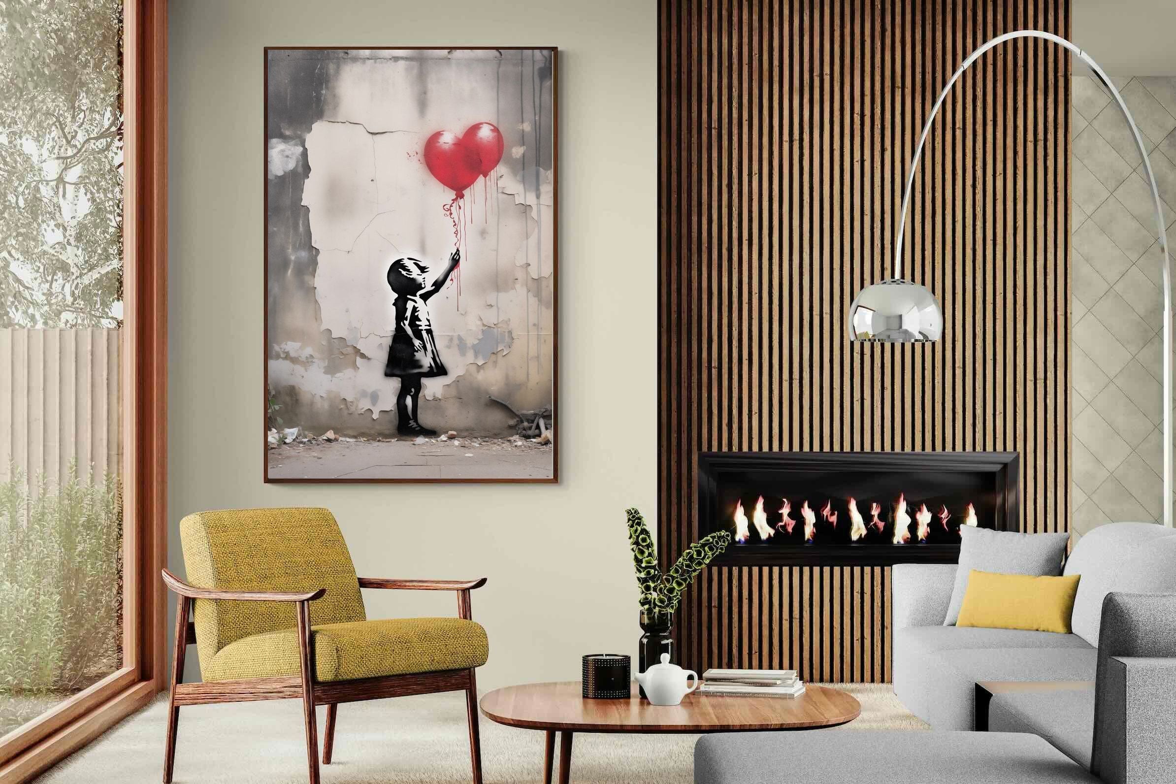 Pixalot Girl with Red Balloons