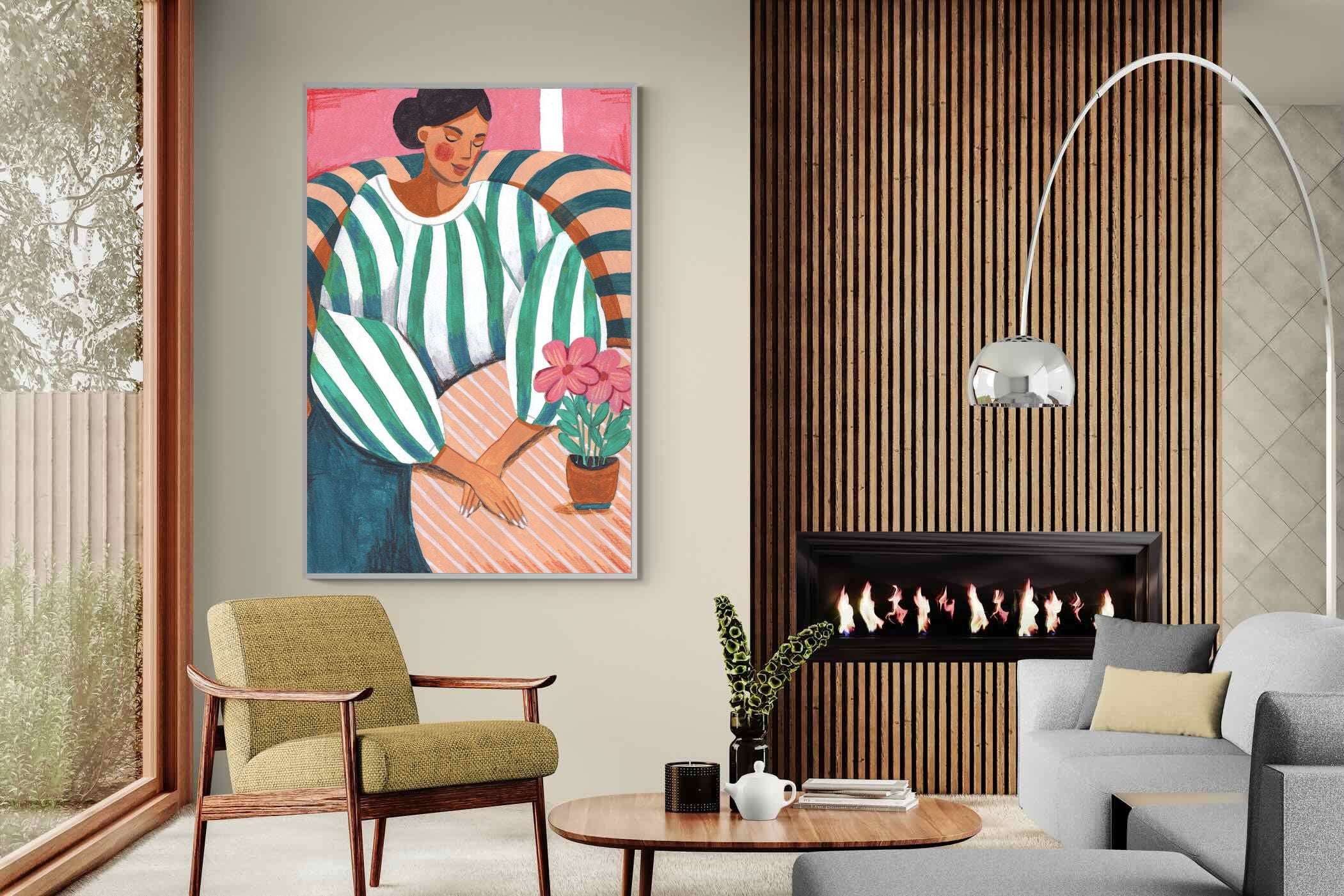 Pixalot Green Stripes & Quiet Moments