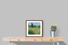 Pixalot Green Wheat Field with Cypress