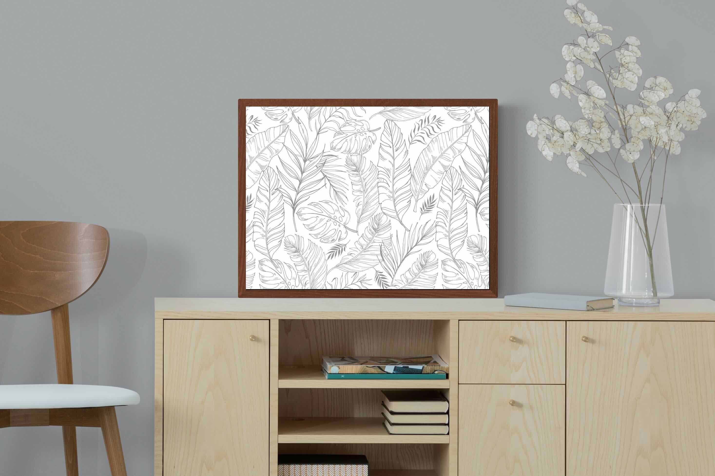 Pixalot ® Greyscale Leaves
